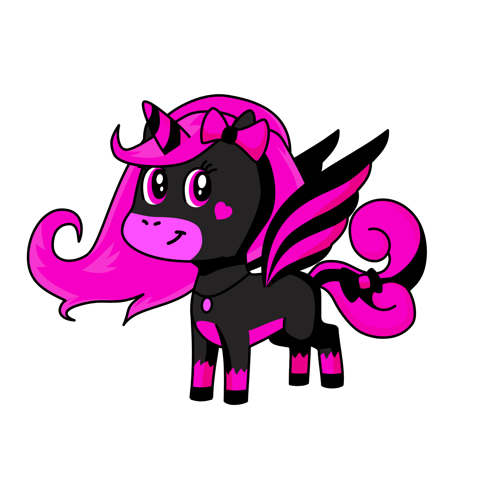 black pink, the unicorn