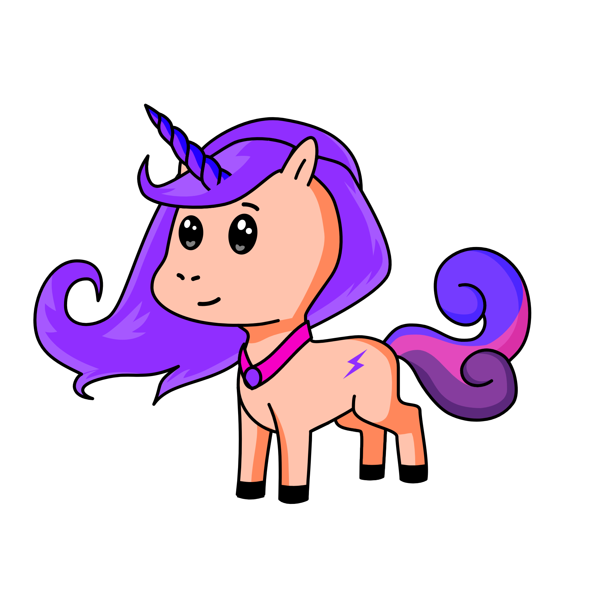 cute thunder, the unicorn