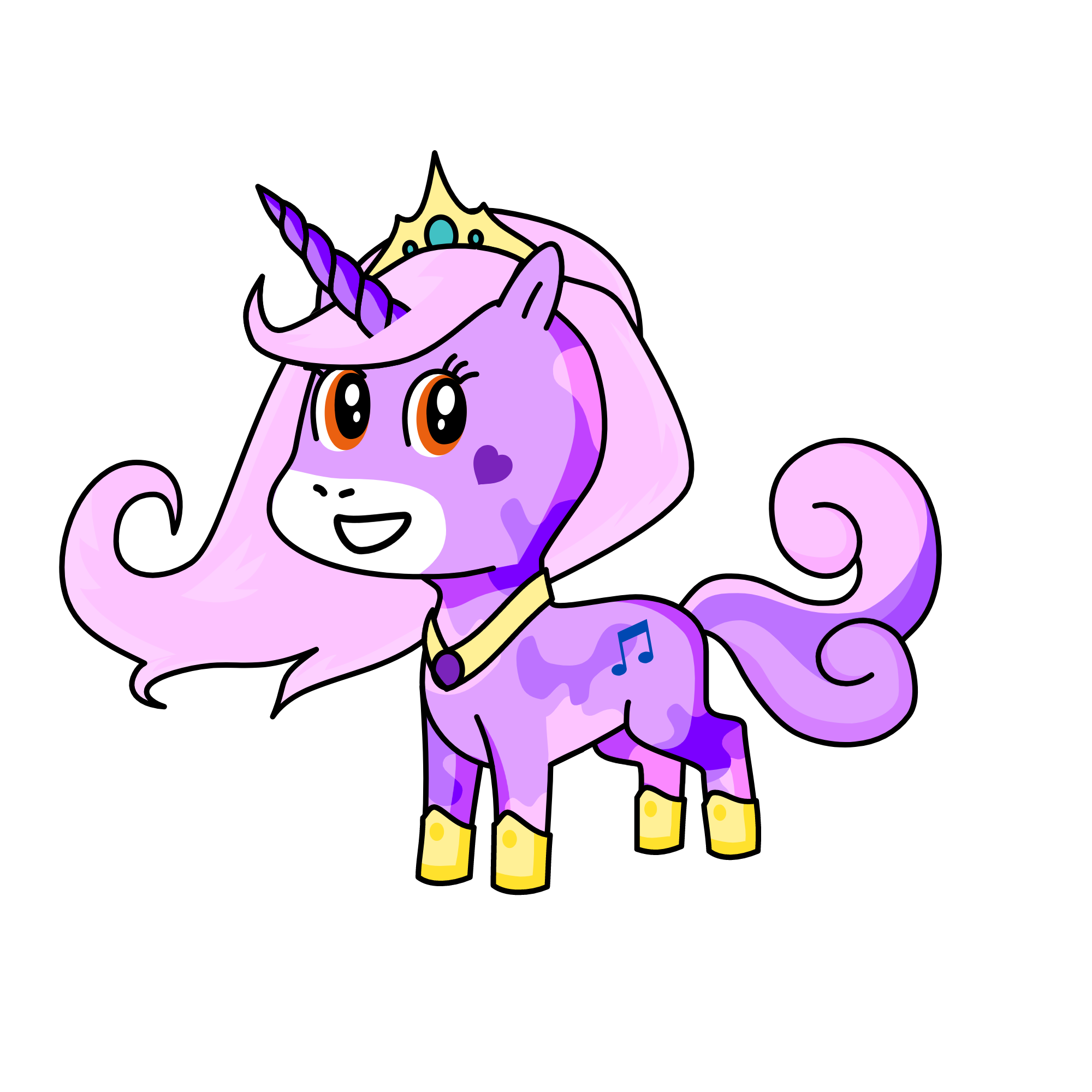 Queen Marsanthis, the unicorn