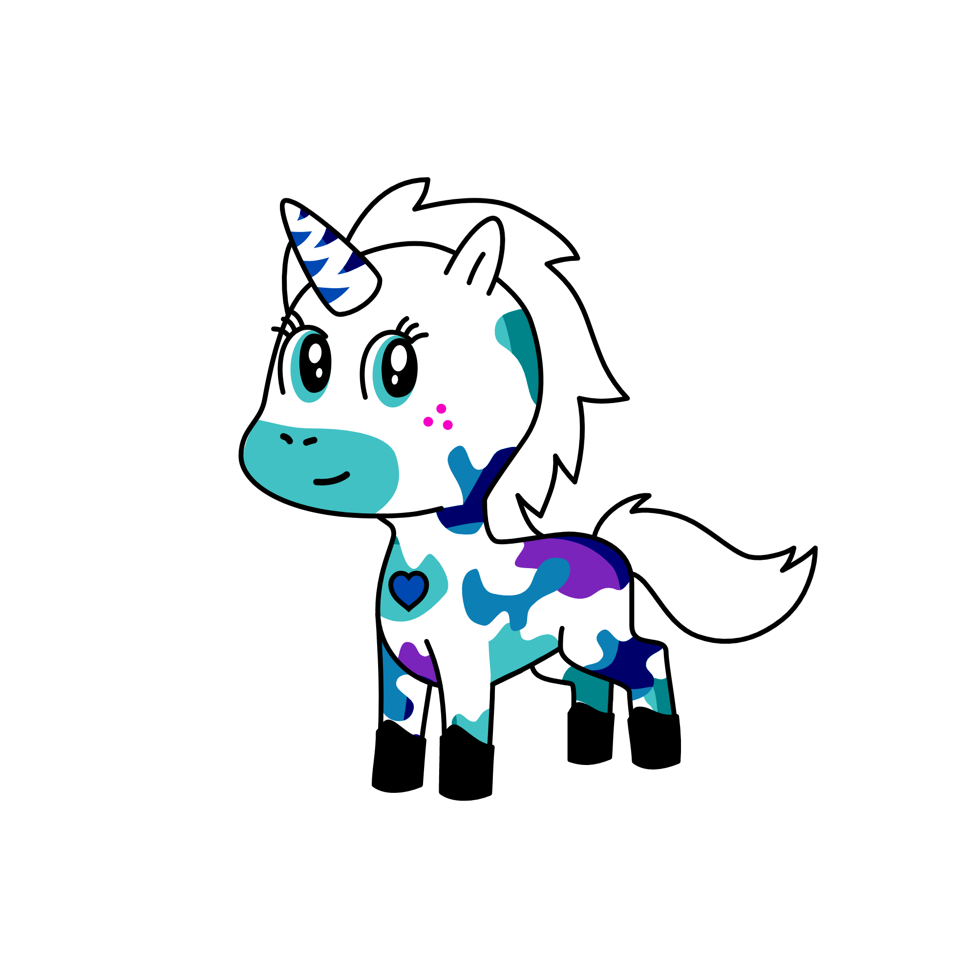 pp sucker rainbow, the unicorn
