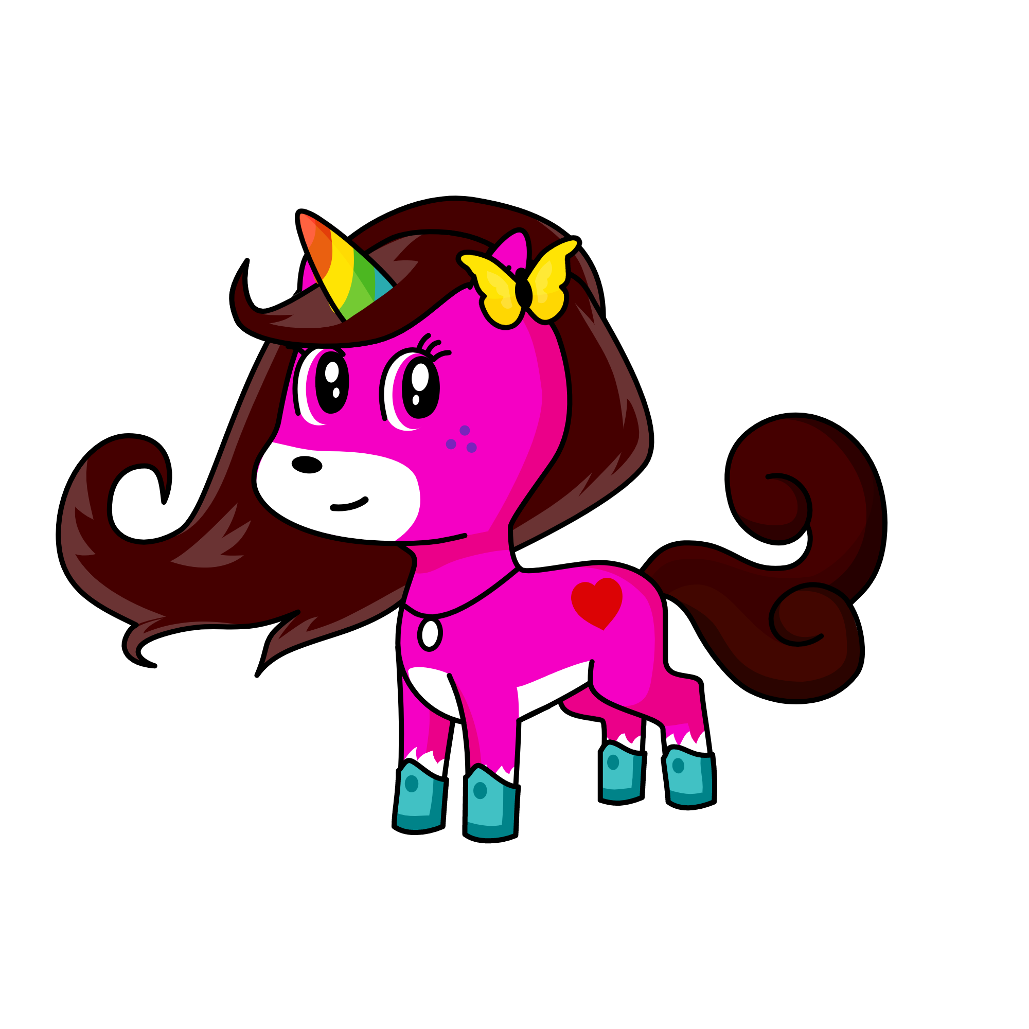 pink, the unicorn