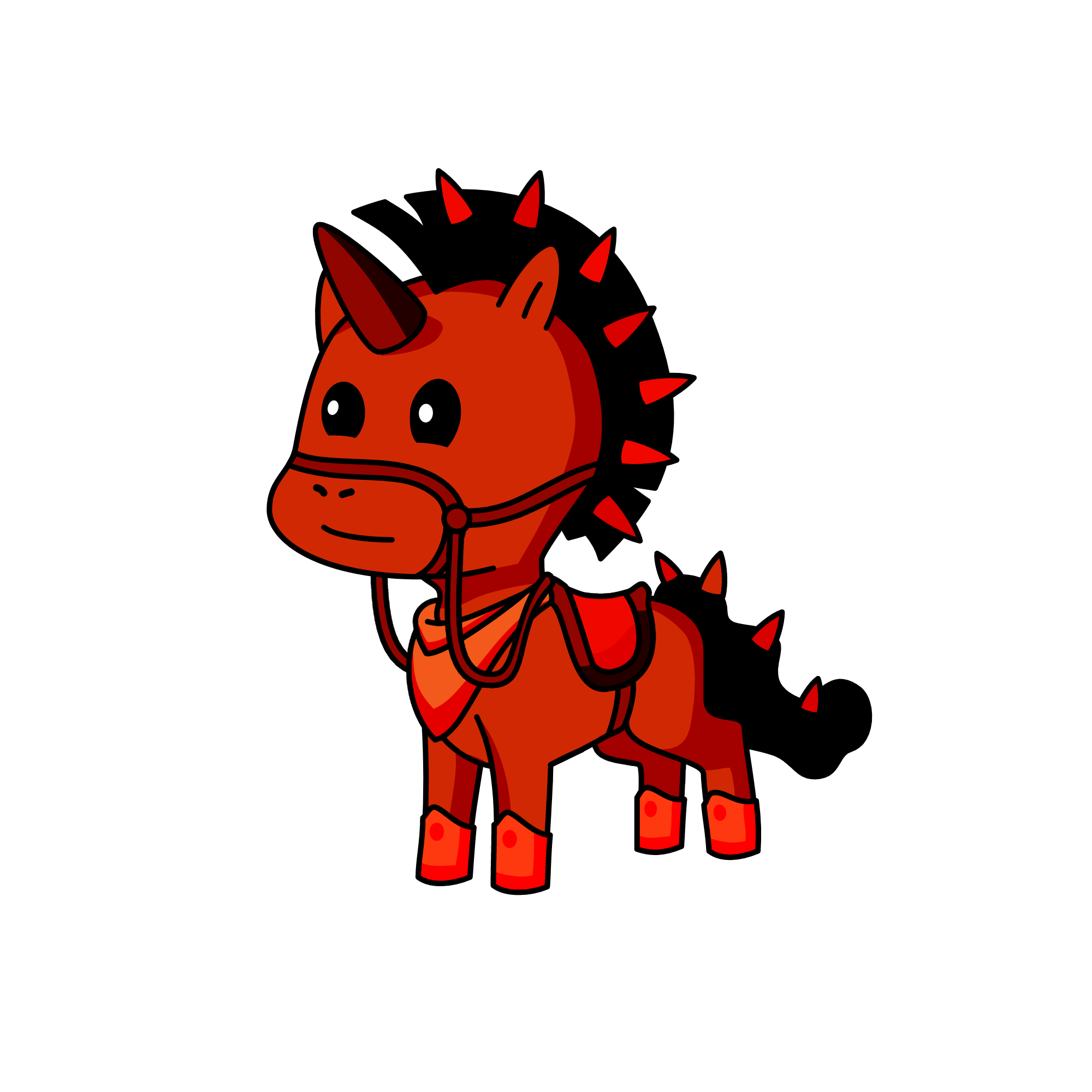 Red , the unicorn