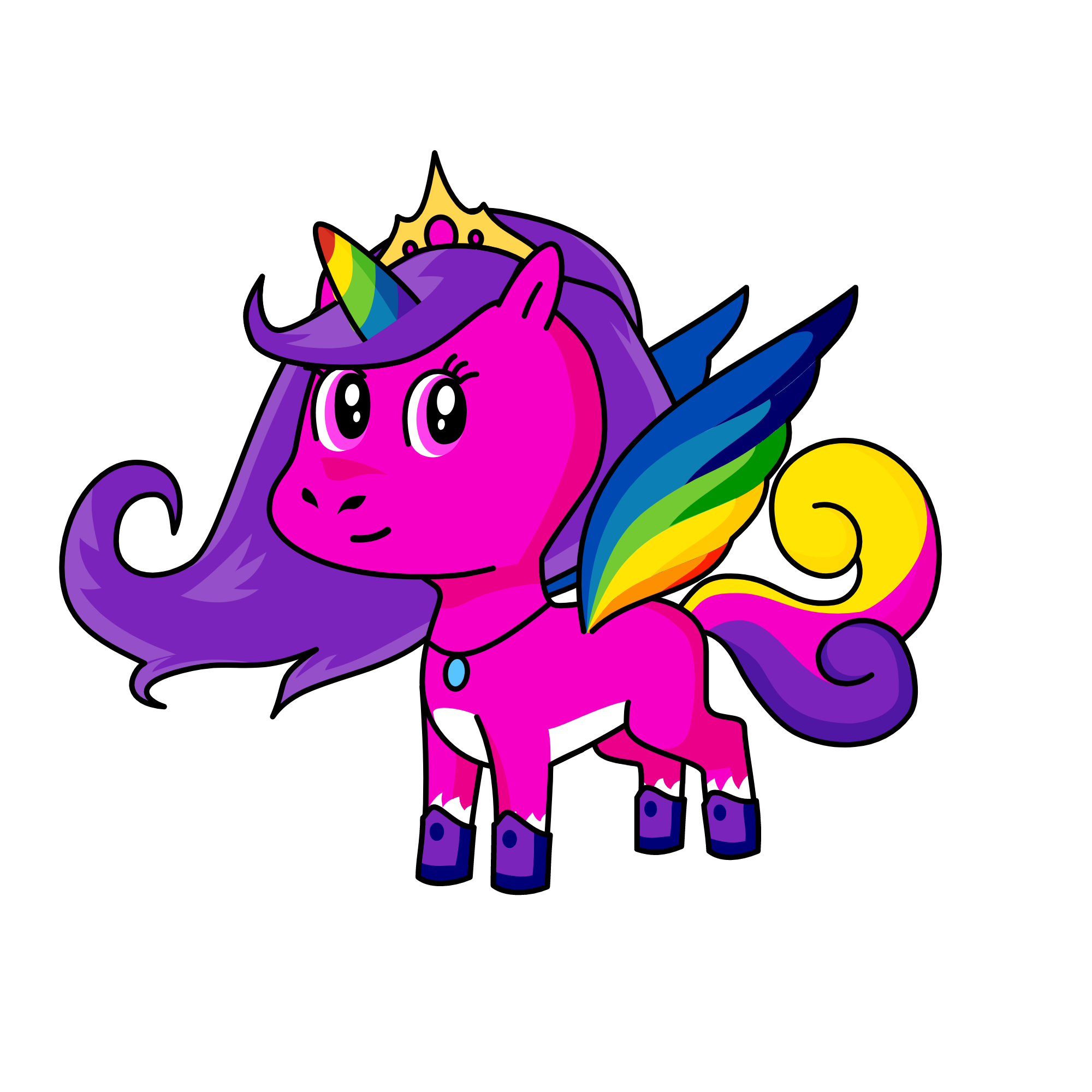 Queen of the unicorns , the unicorn