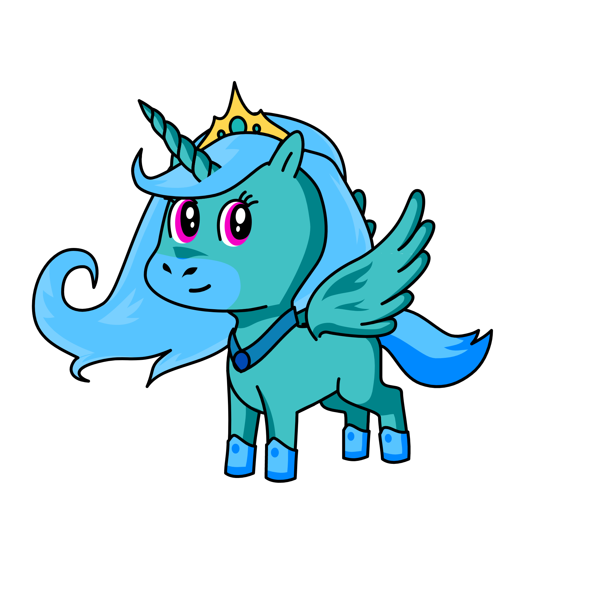 Snowy, the unicorn