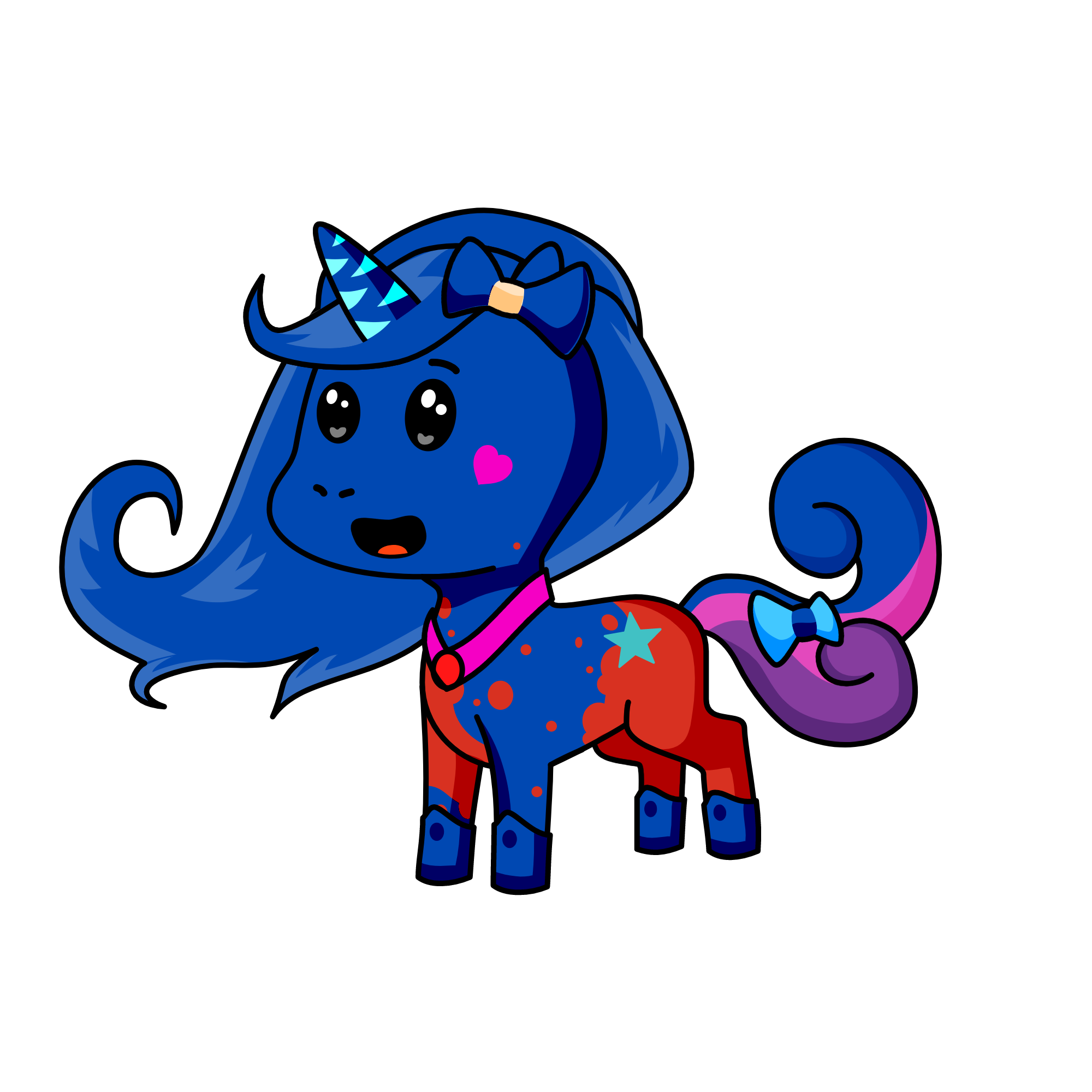 Fluffy, the unicorn