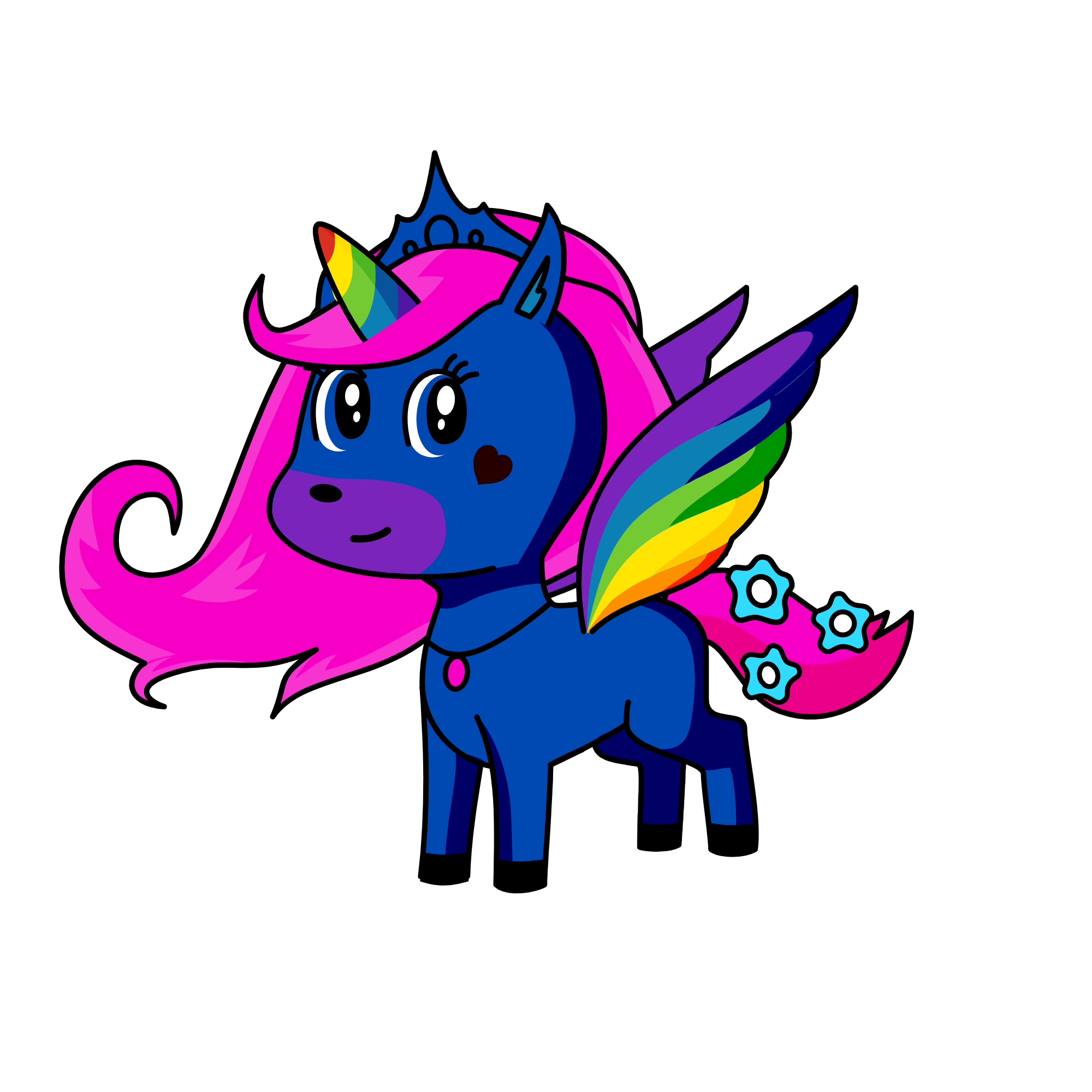Queen Luna, the unicorn