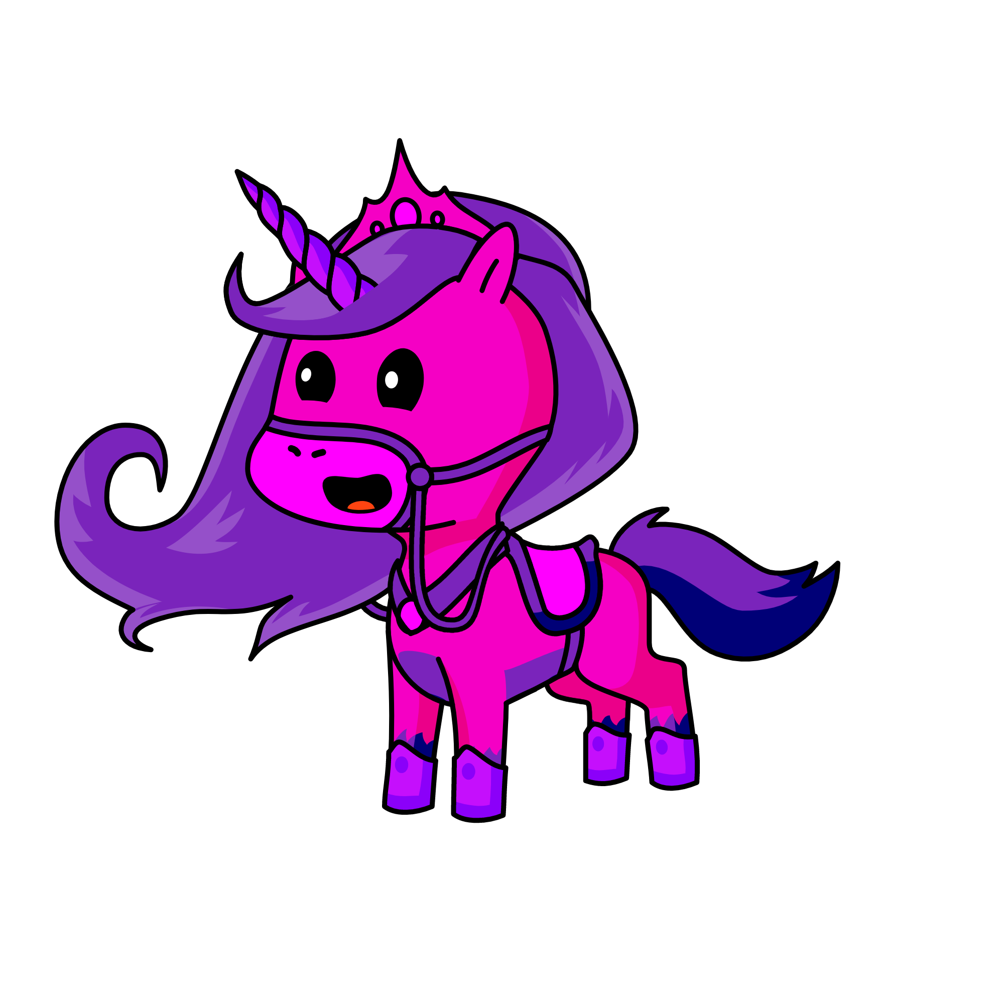 The pink and purple princess of unicron land, the unicorn