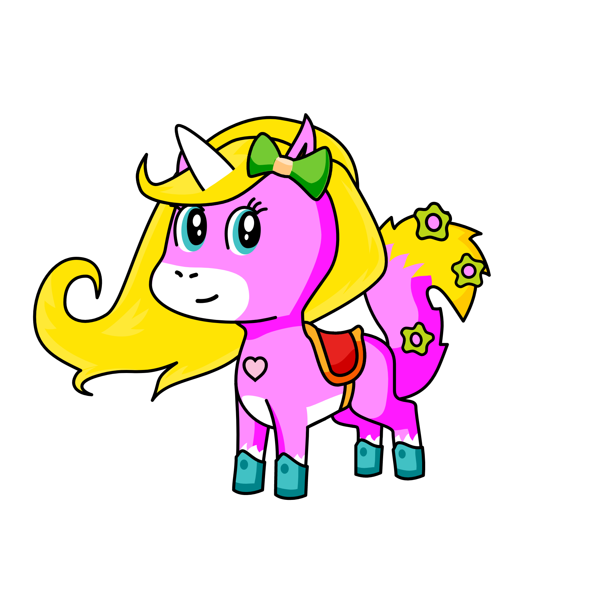 pink, the unicorn