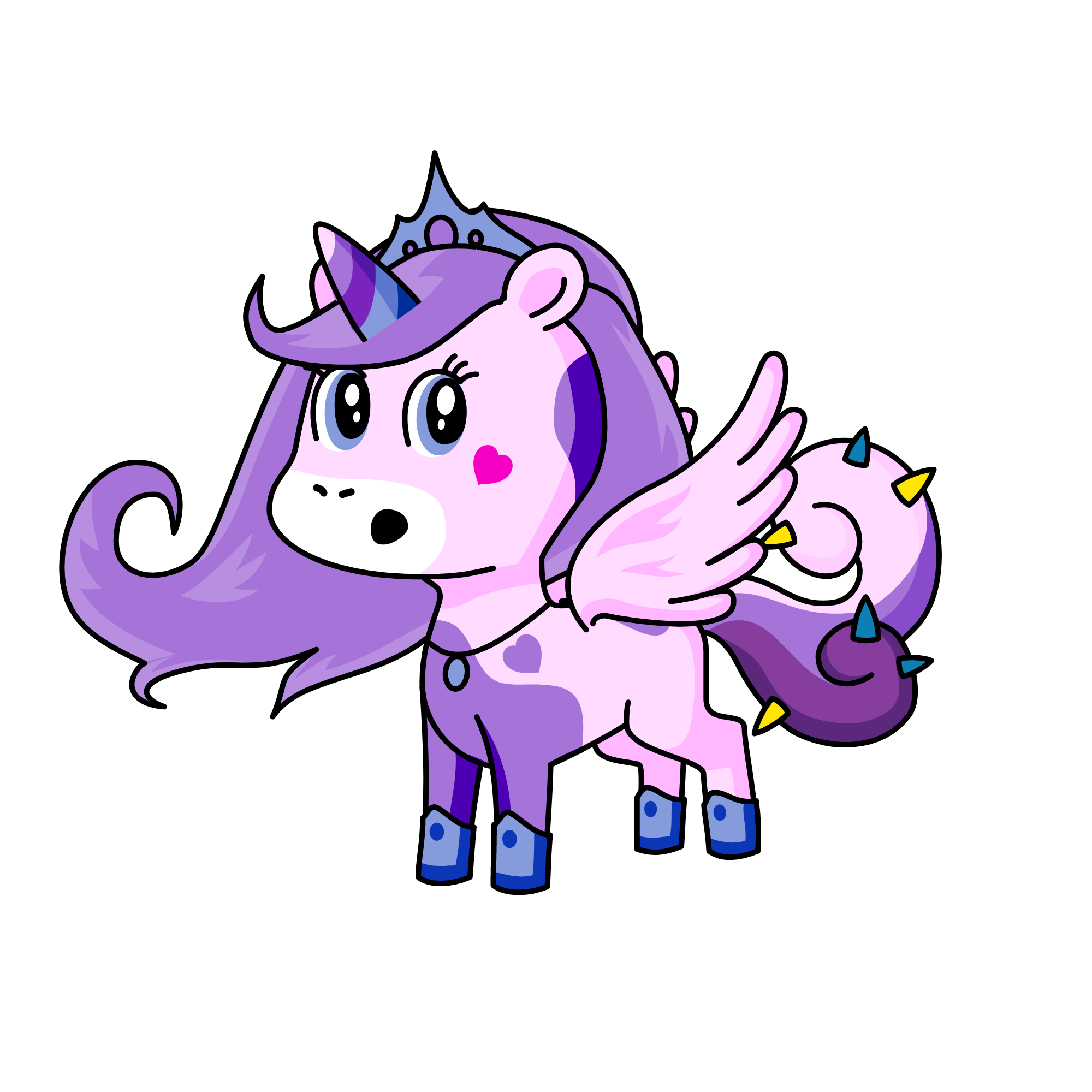 Purple Pastel, the unicorn