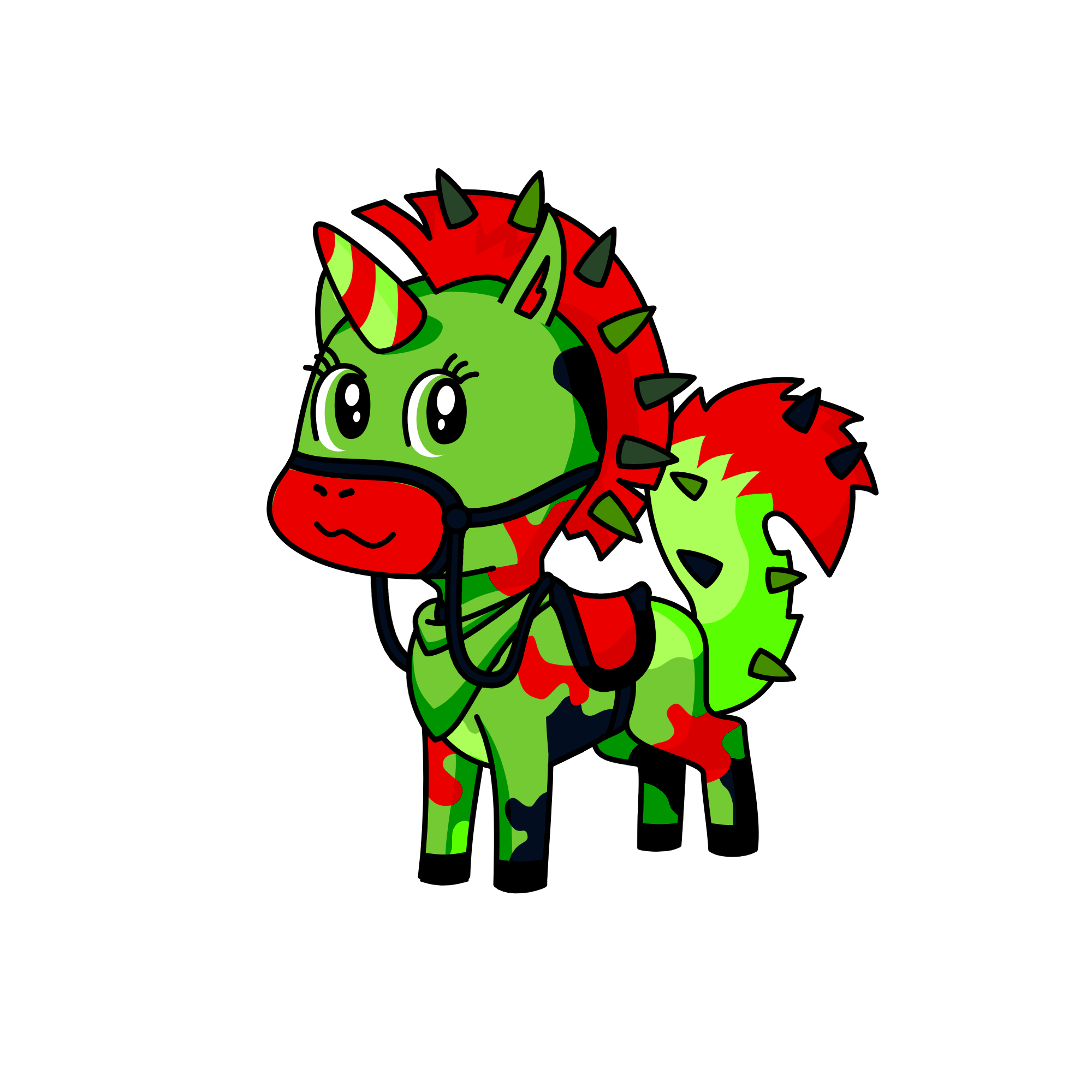 princess zombie_bloodred, the unicorn