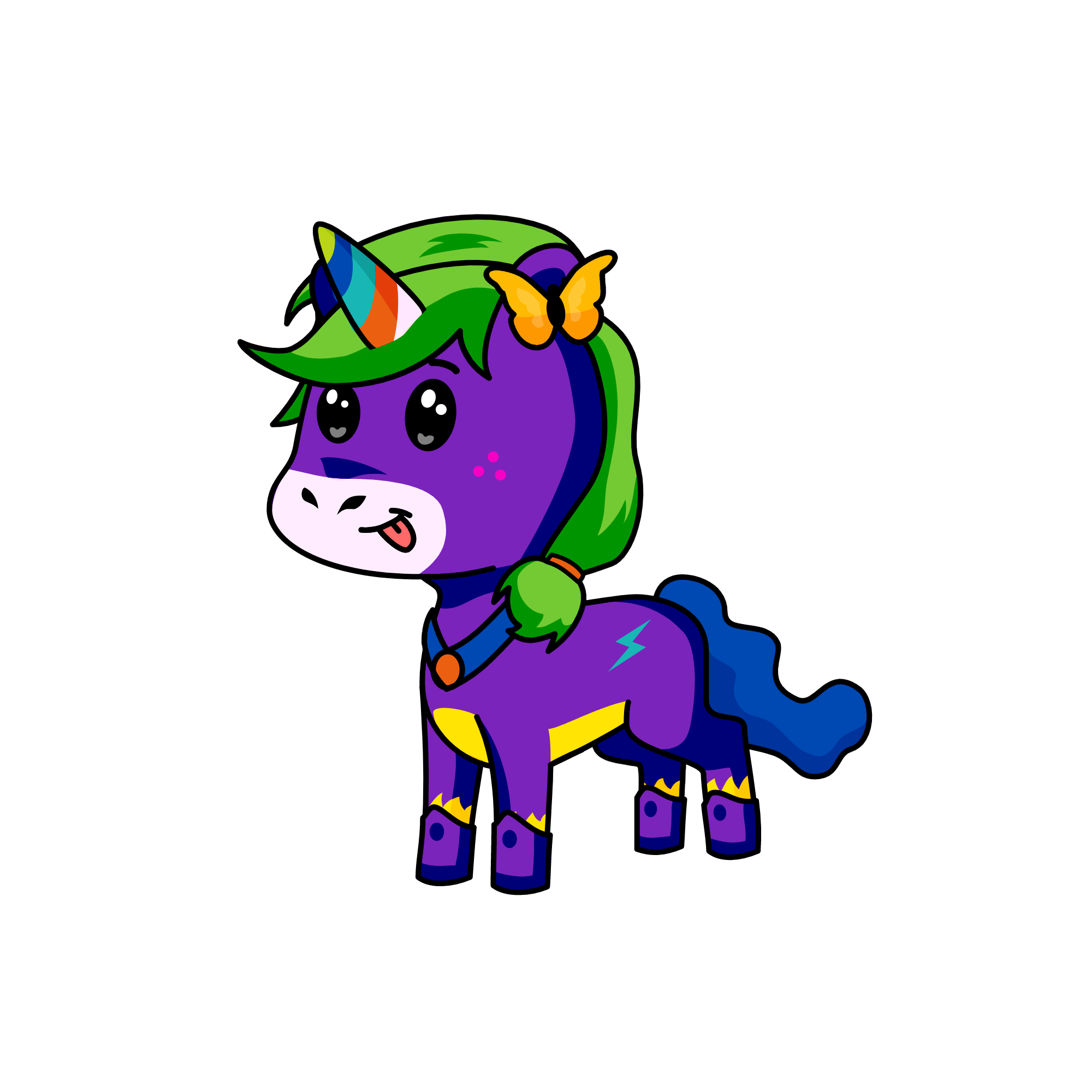 Potty, the unicorn