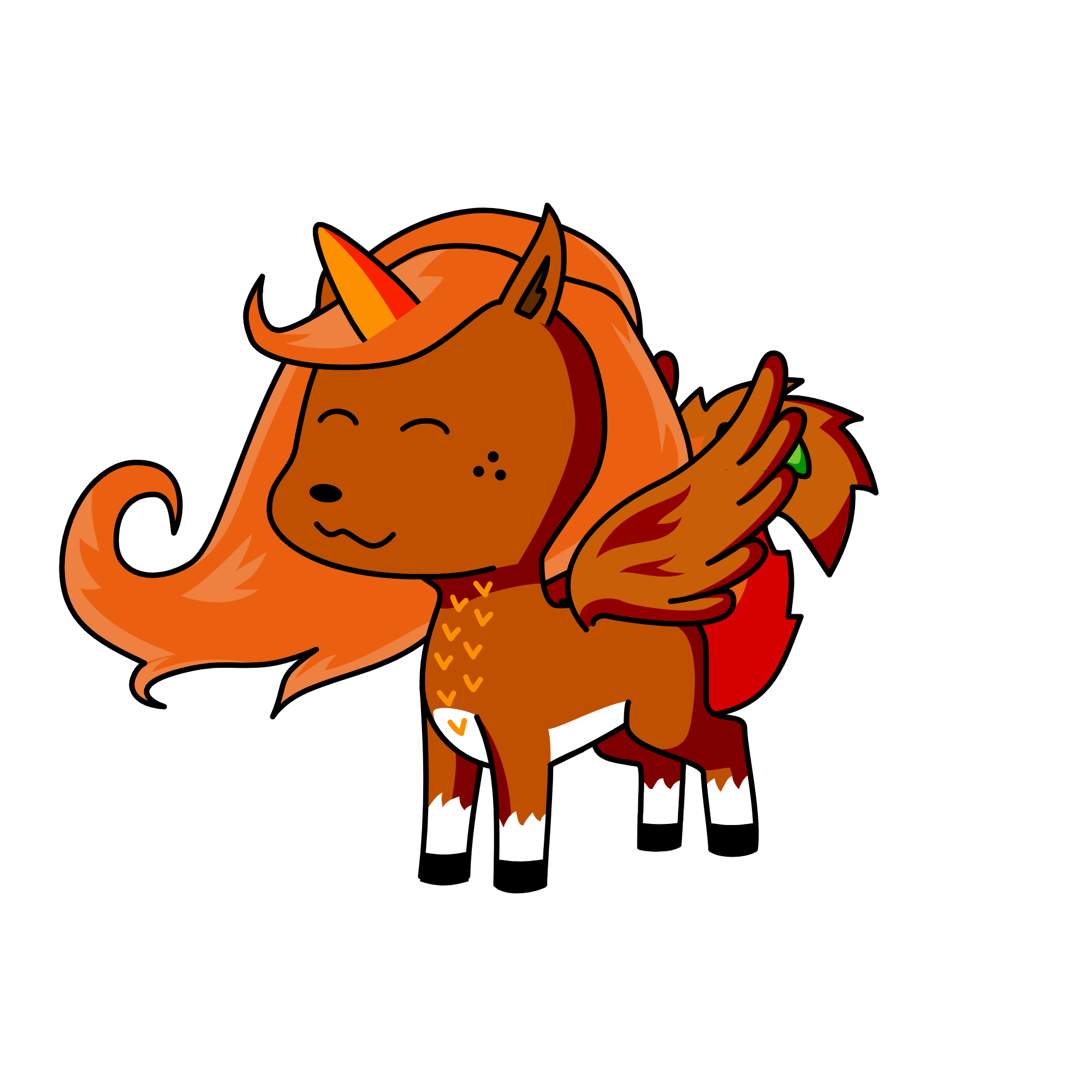 brown, the unicorn