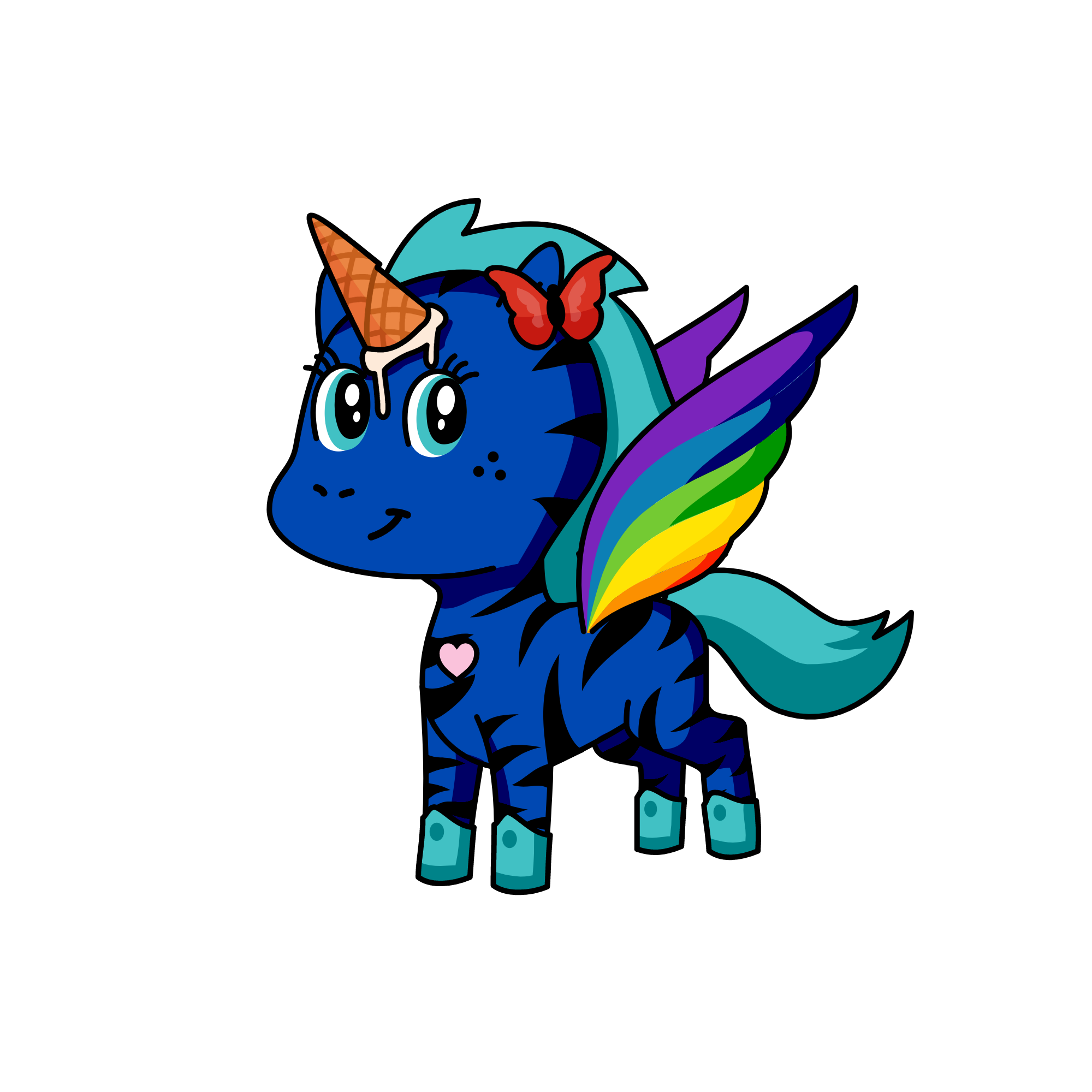 Cloudy Ice-Cream, the unicorn