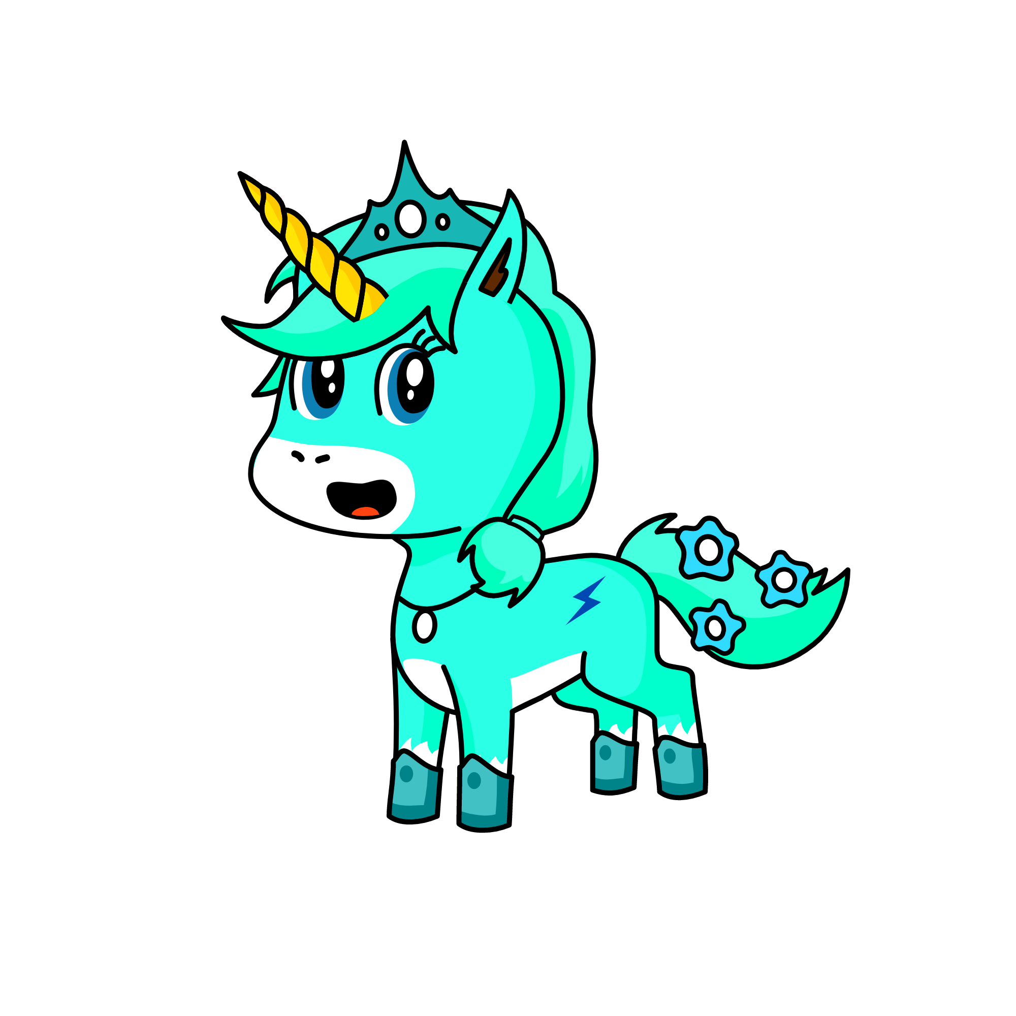 bluebeery, the unicorn