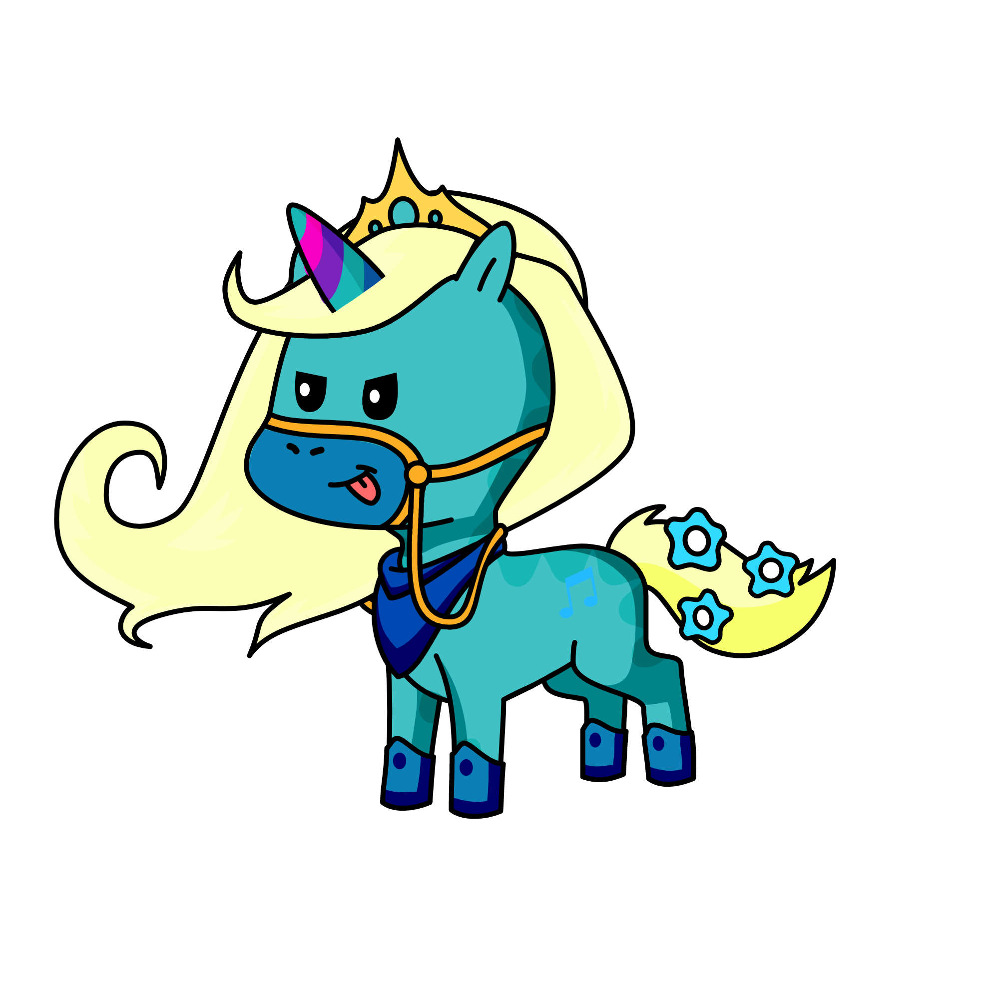 Princess oceana, the unicorn