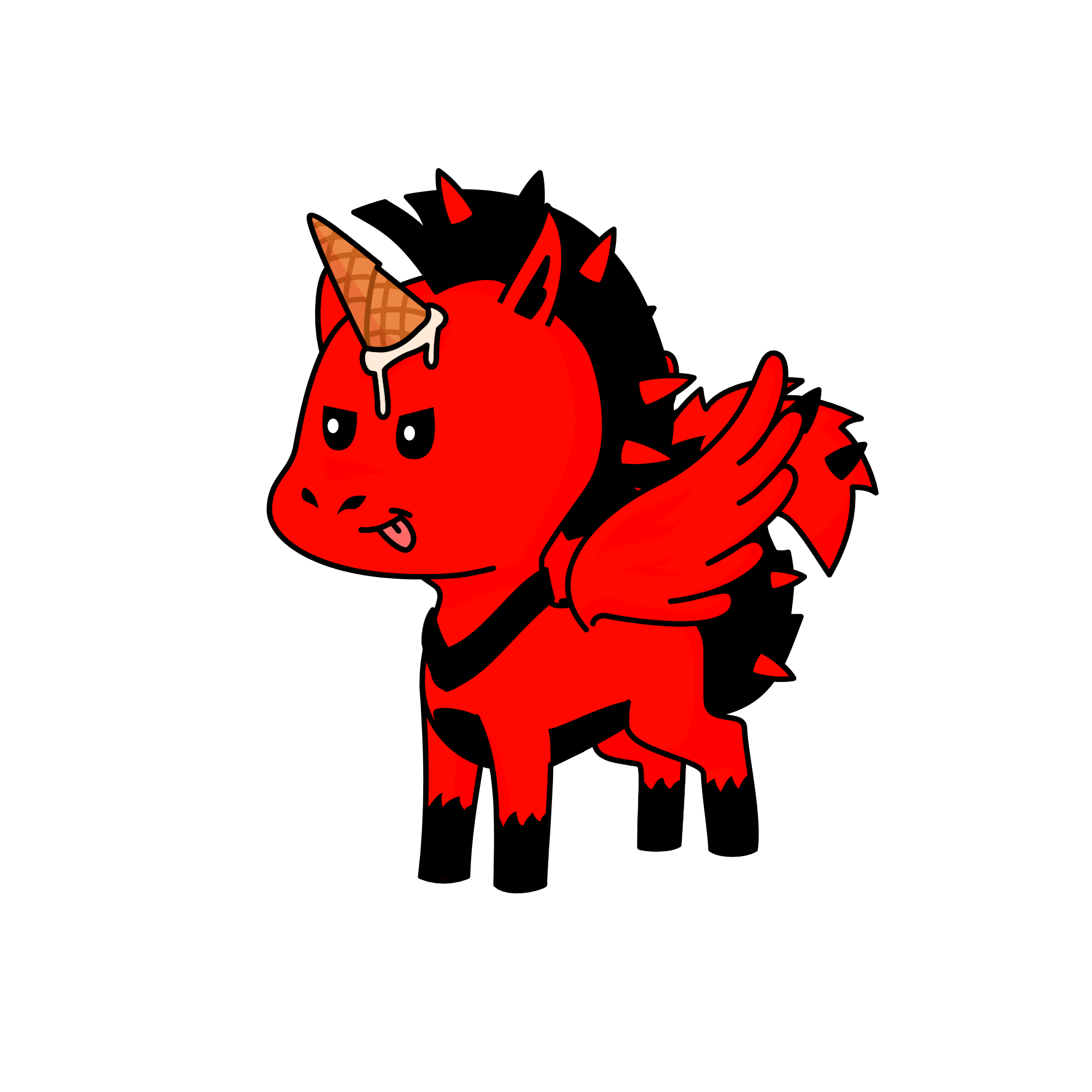 D-E-V-I-L, the unicorn