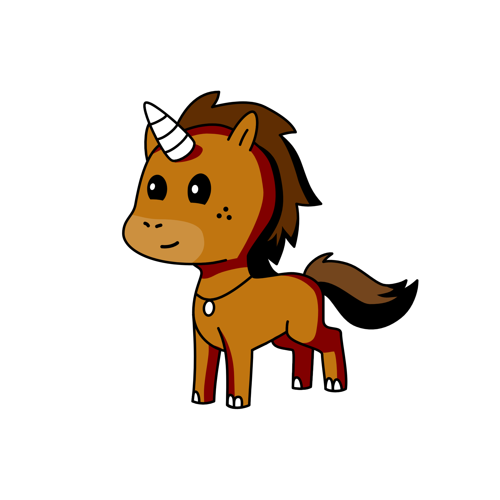 Brownie, the unicorn