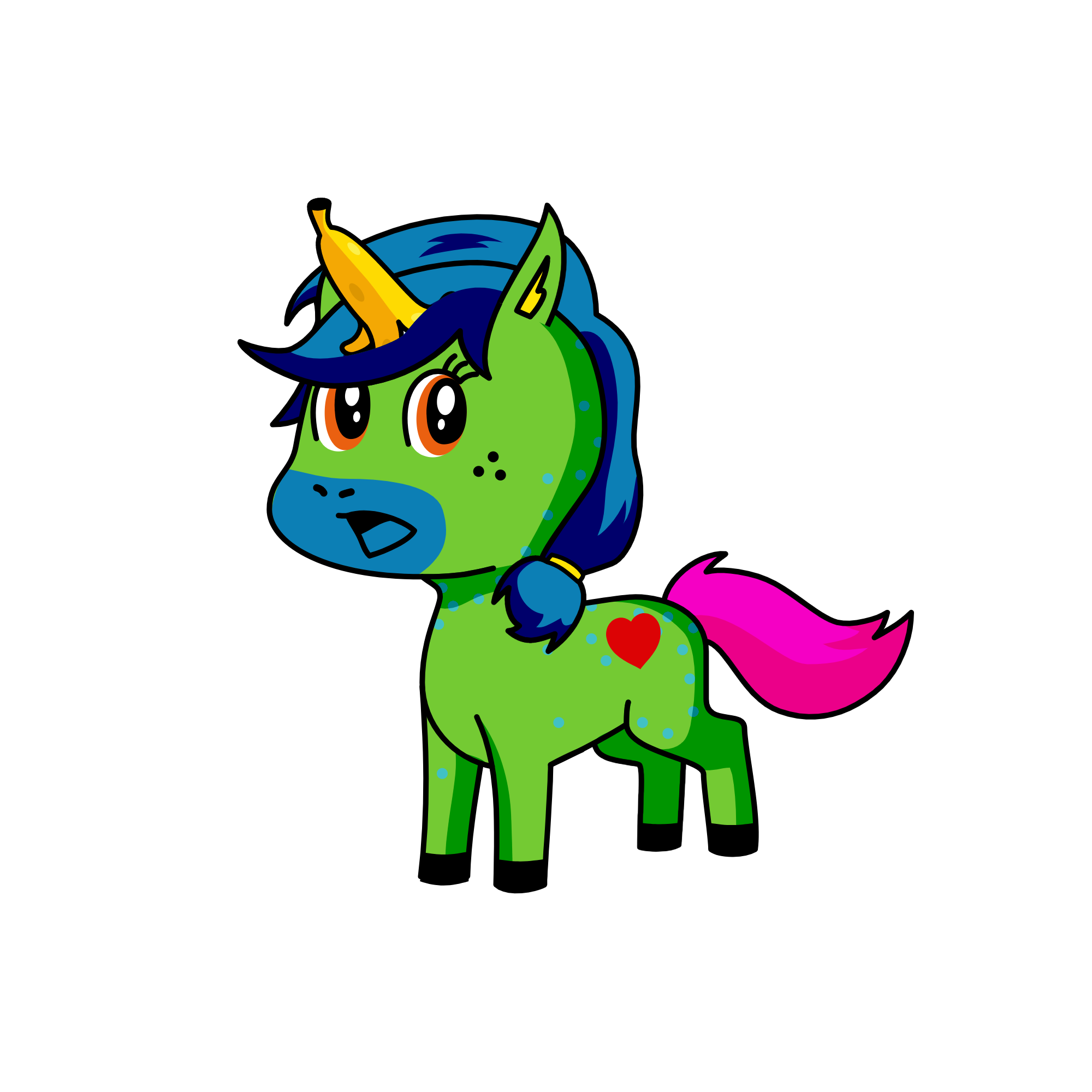 Next, the unicorn