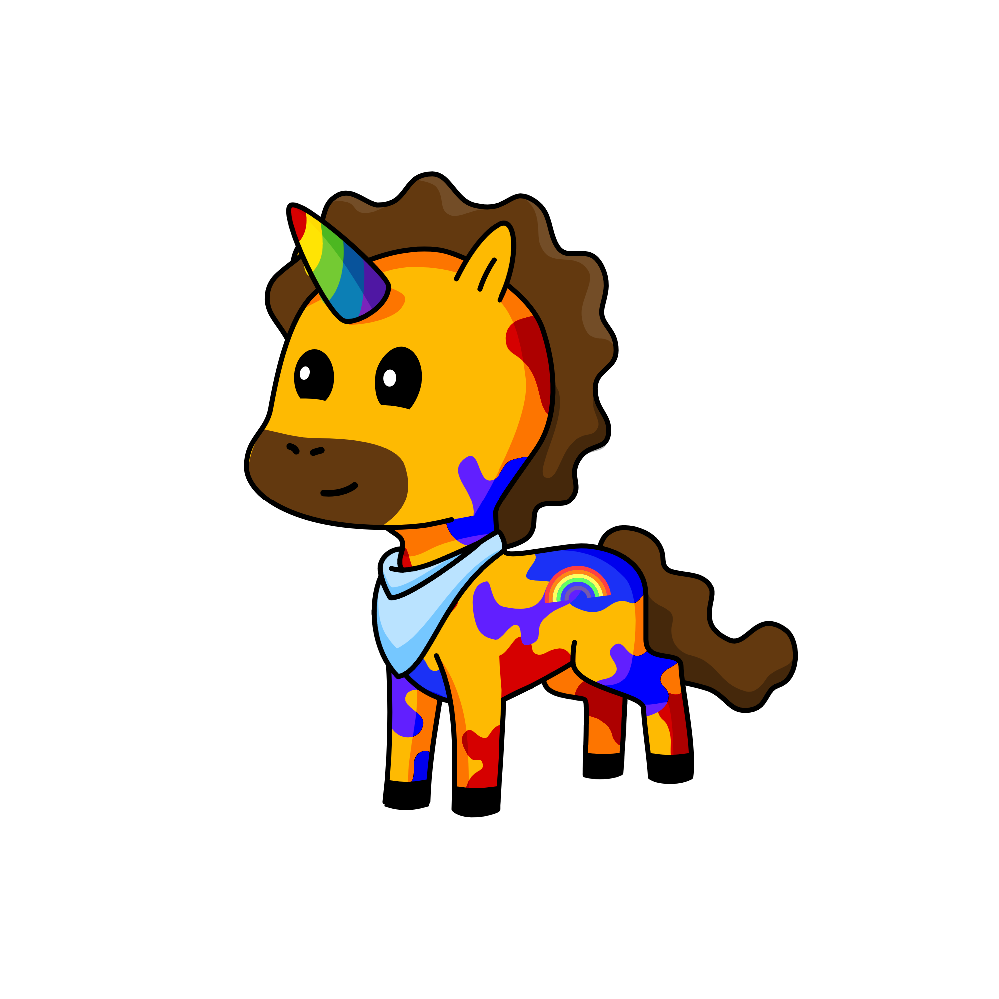 bob ross, the unicorn