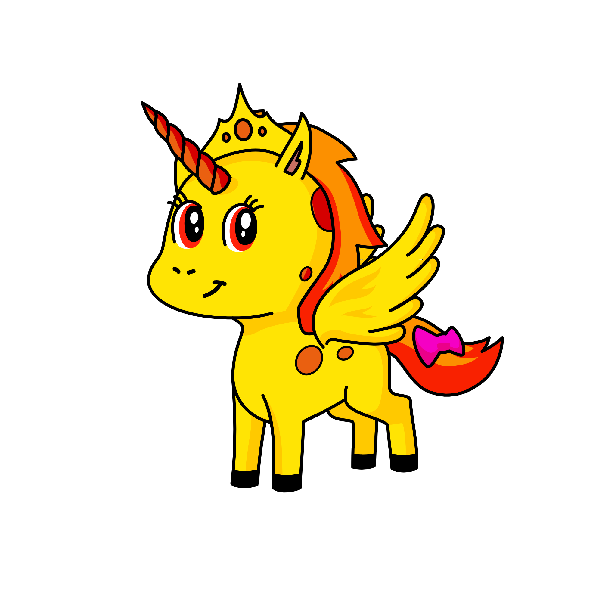 Yellow Amber, the unicorn