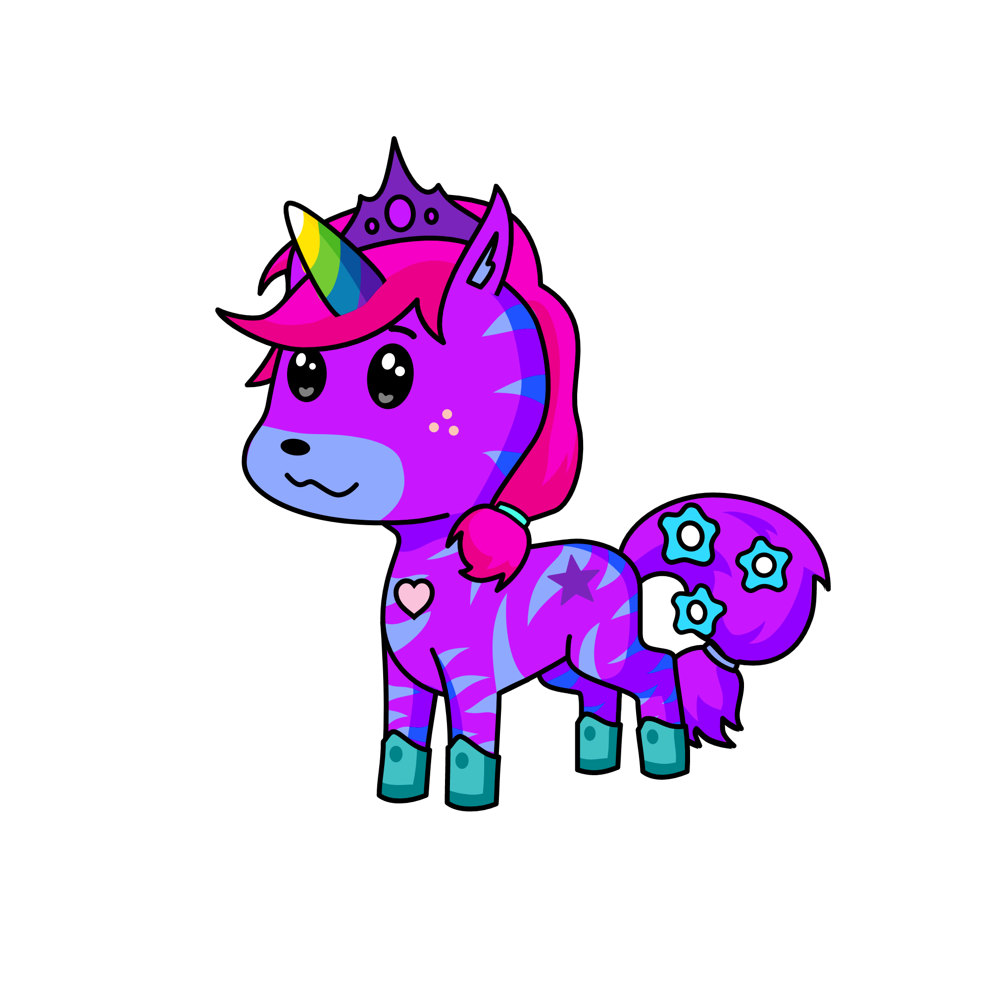 Nuha sister of Nawal, the unicorn