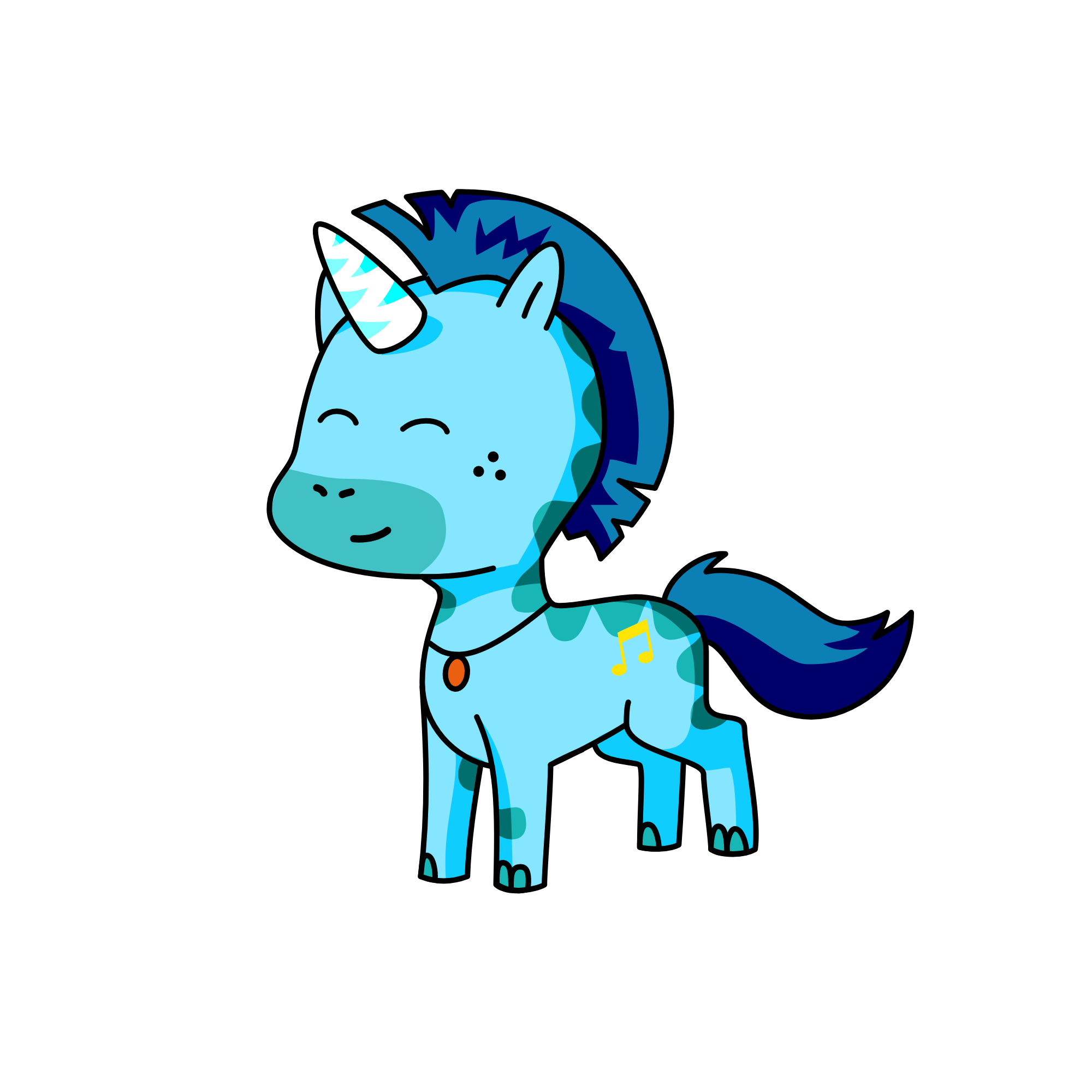 Blurn, the unicorn