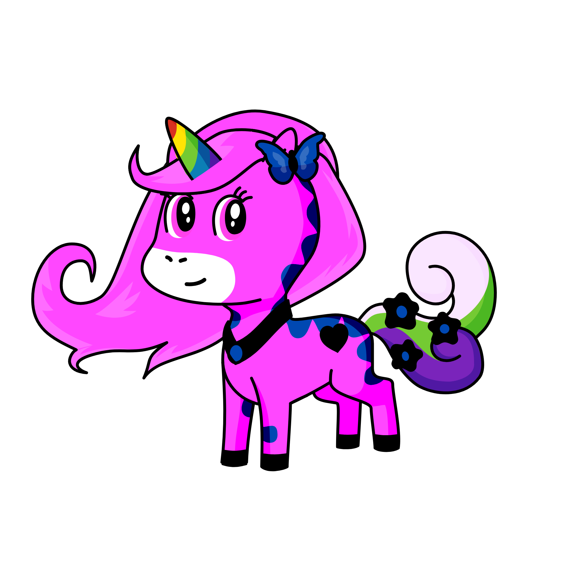 Butterfly unicorn , the unicorn