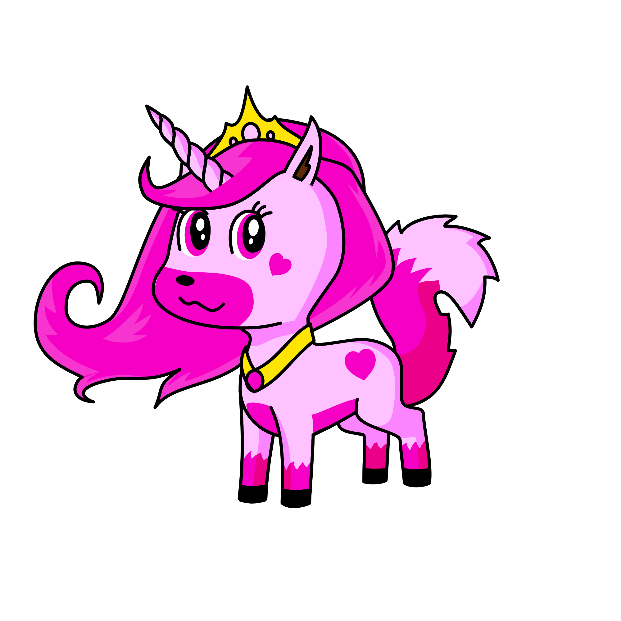 cupid heart, the unicorn