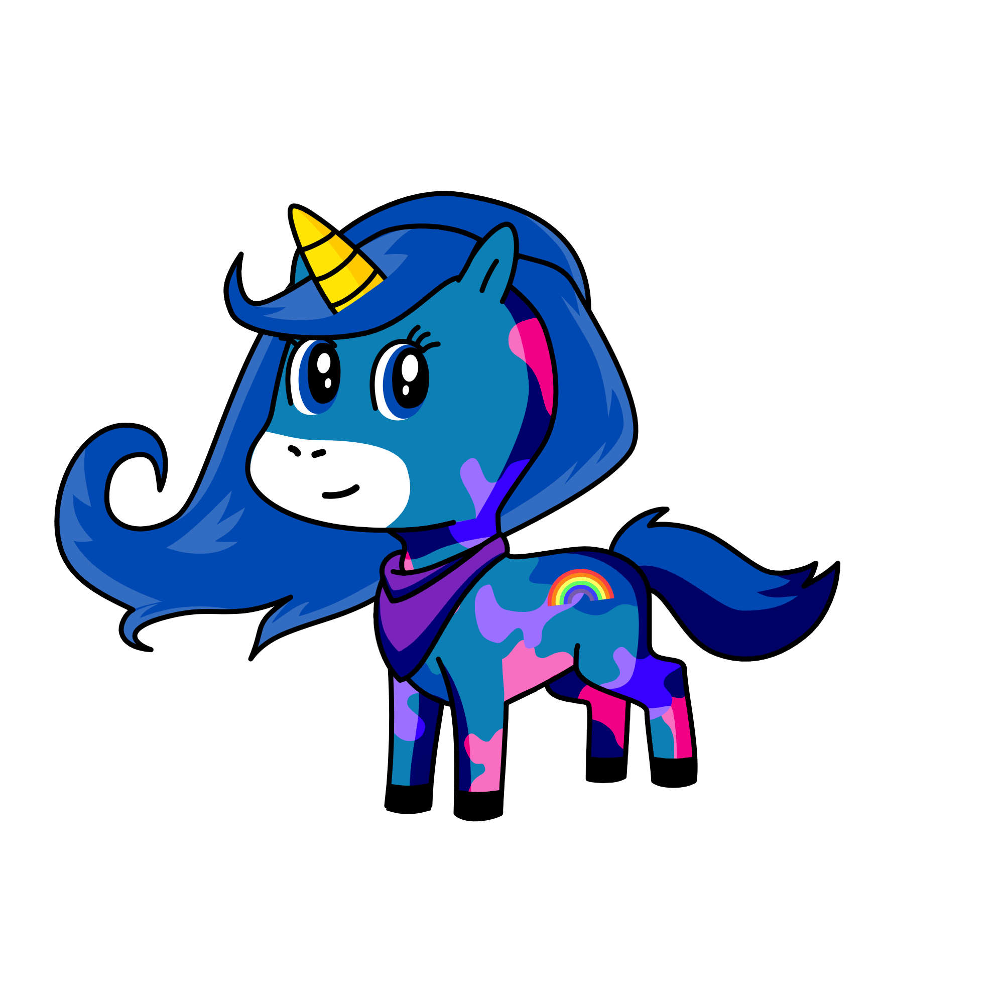 moonlight, the unicorn