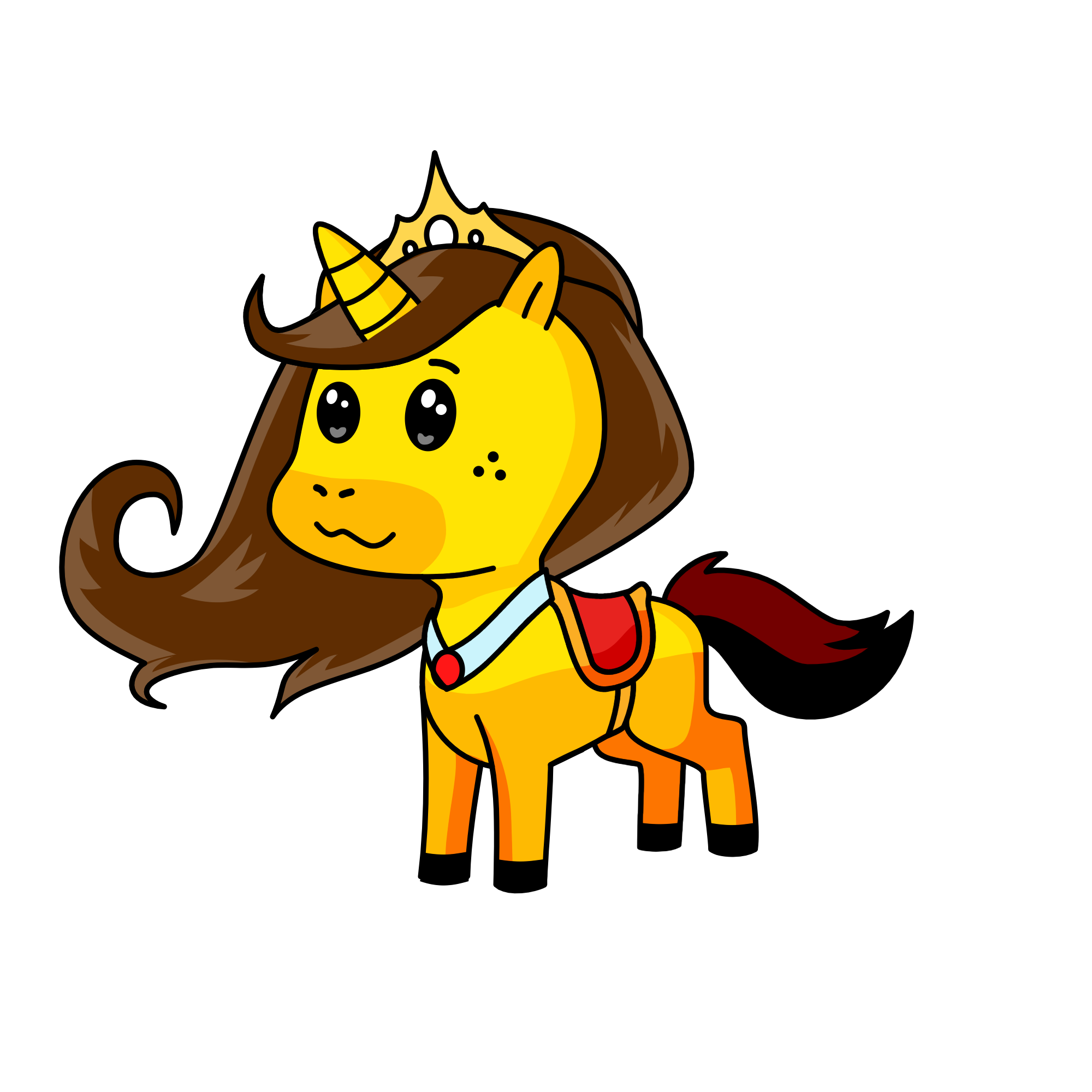 Golden , the unicorn
