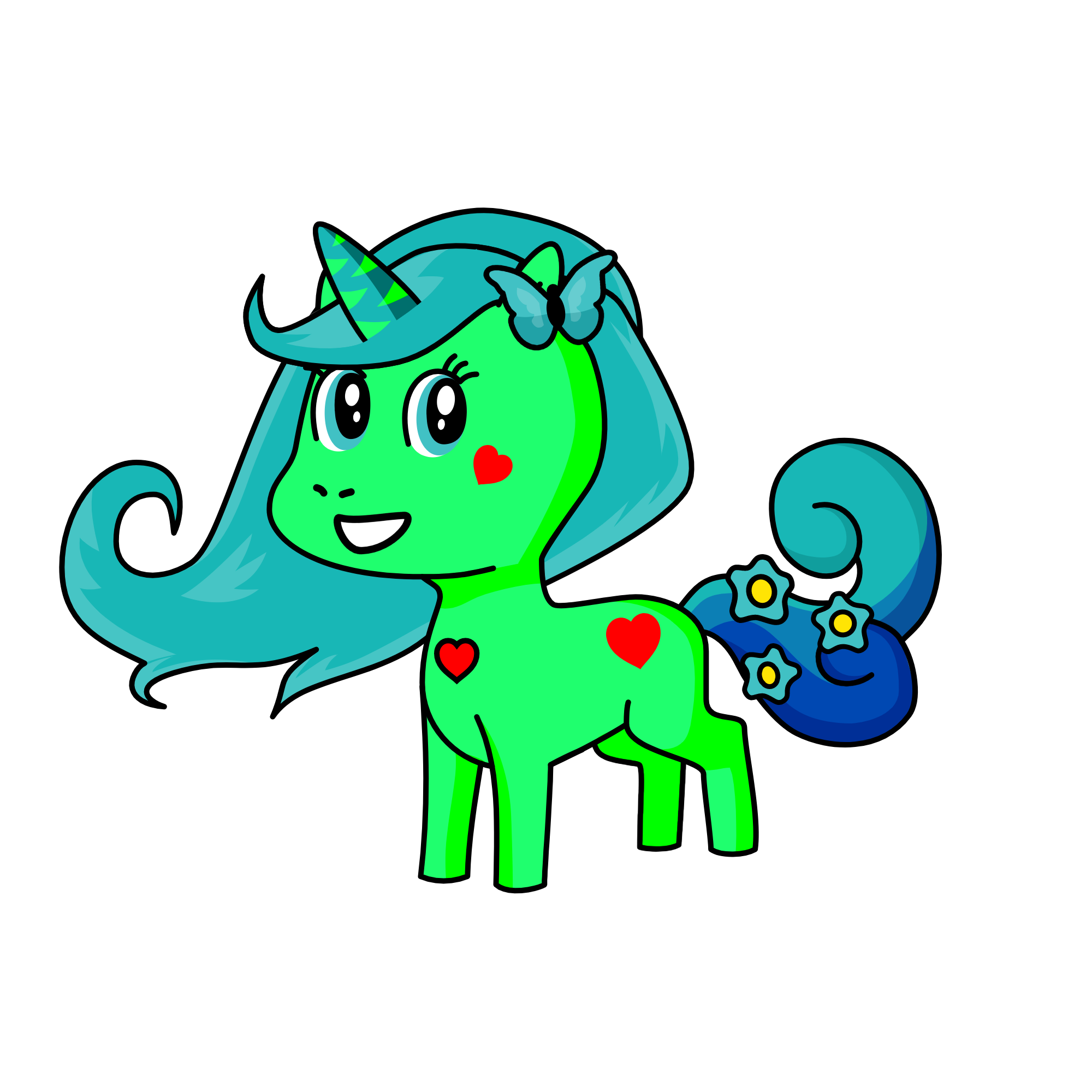 Big blue, the unicorn