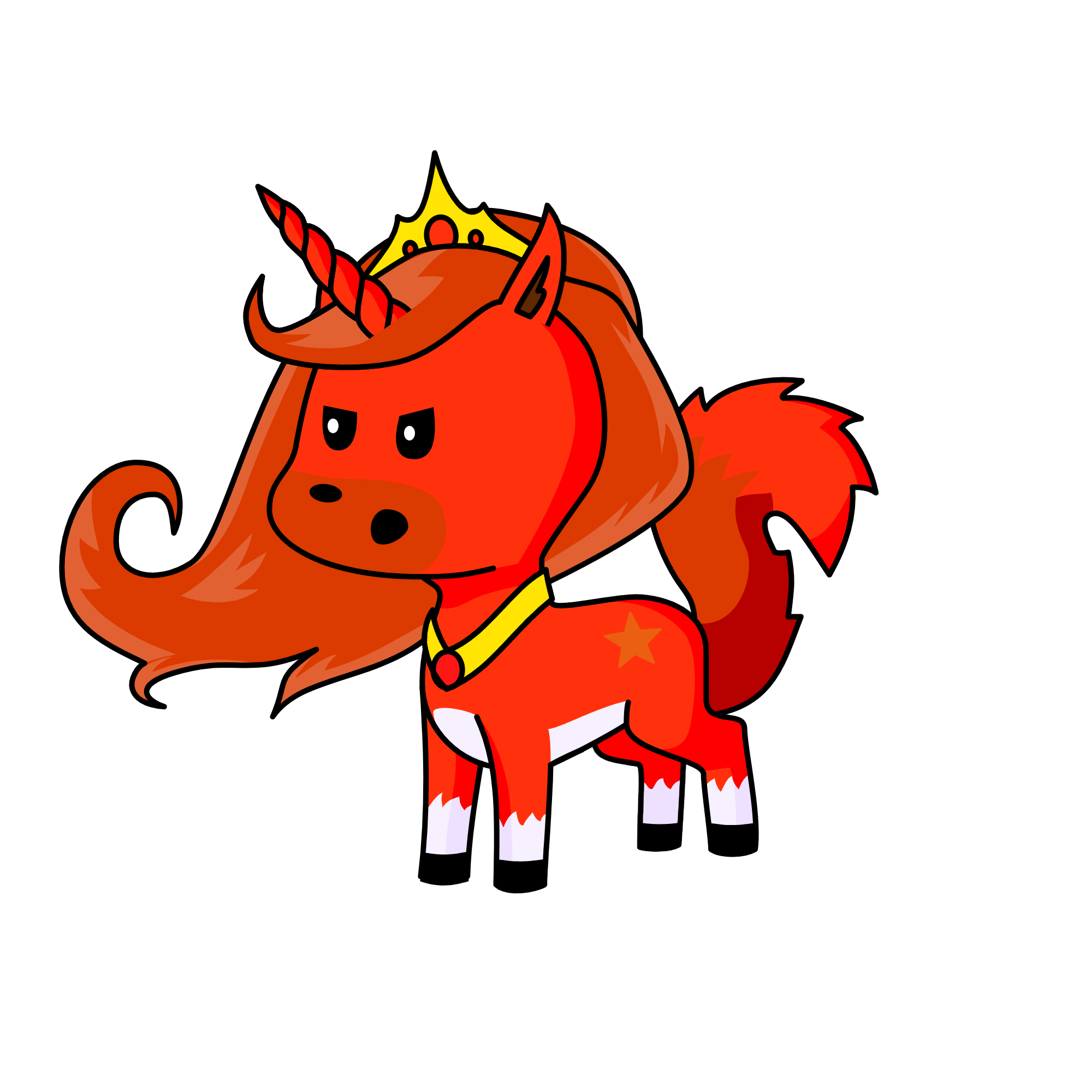 phenoix flame, the unicorn