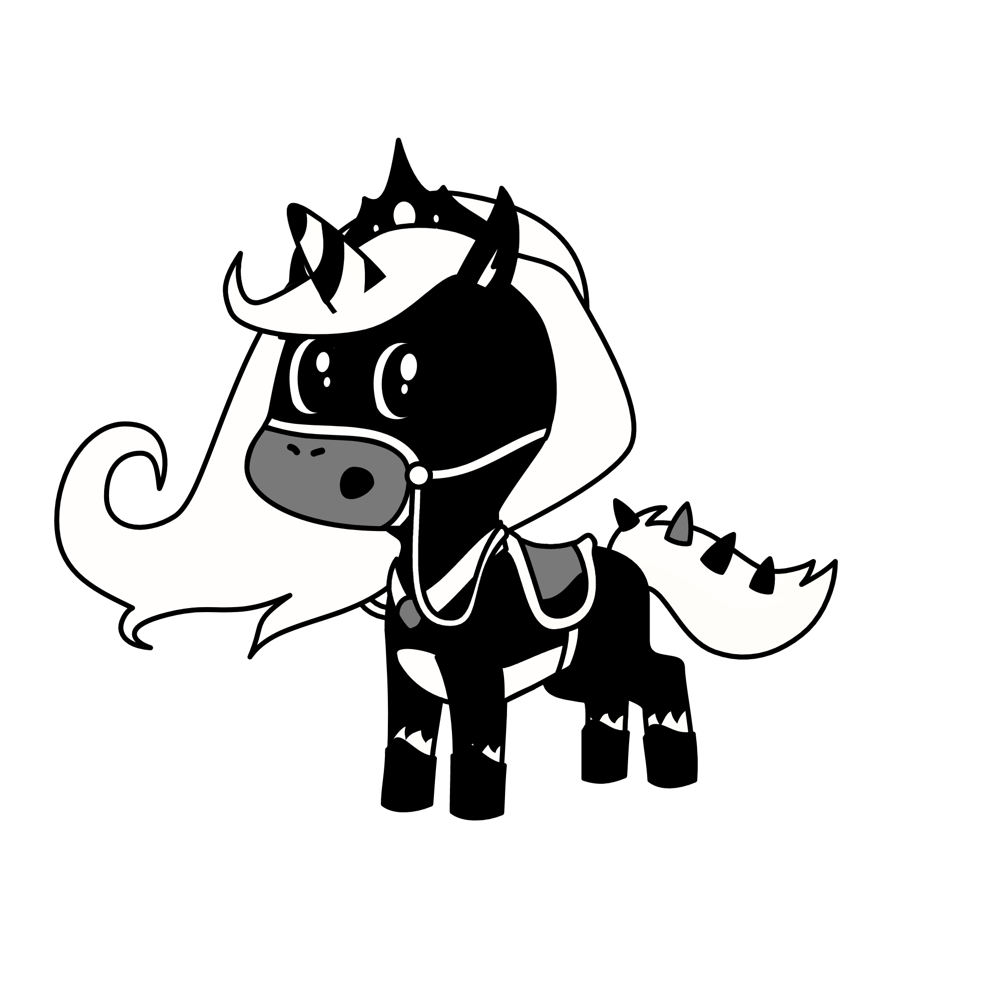 The moon unicorn princess, the unicorn