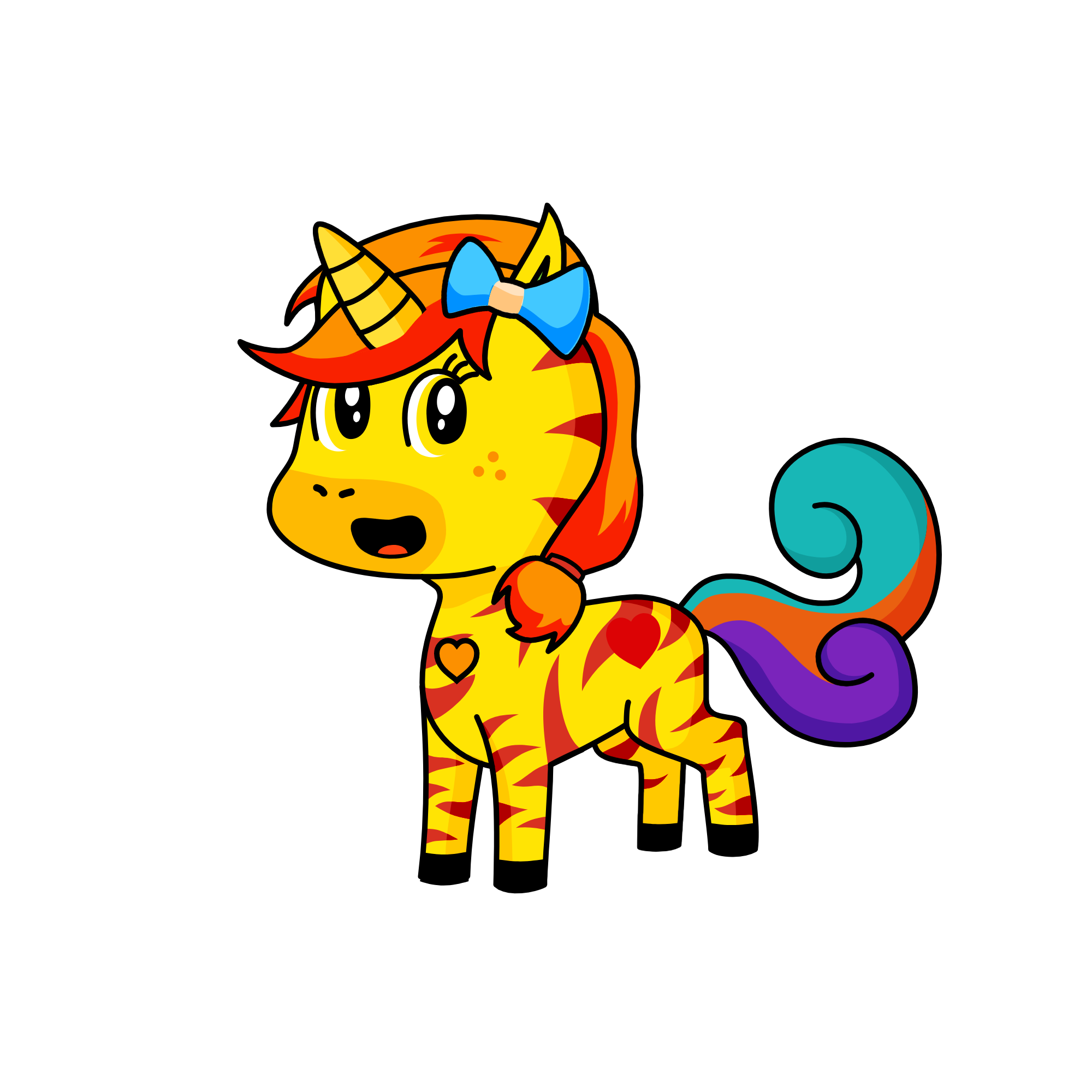 Sunrise, the unicorn