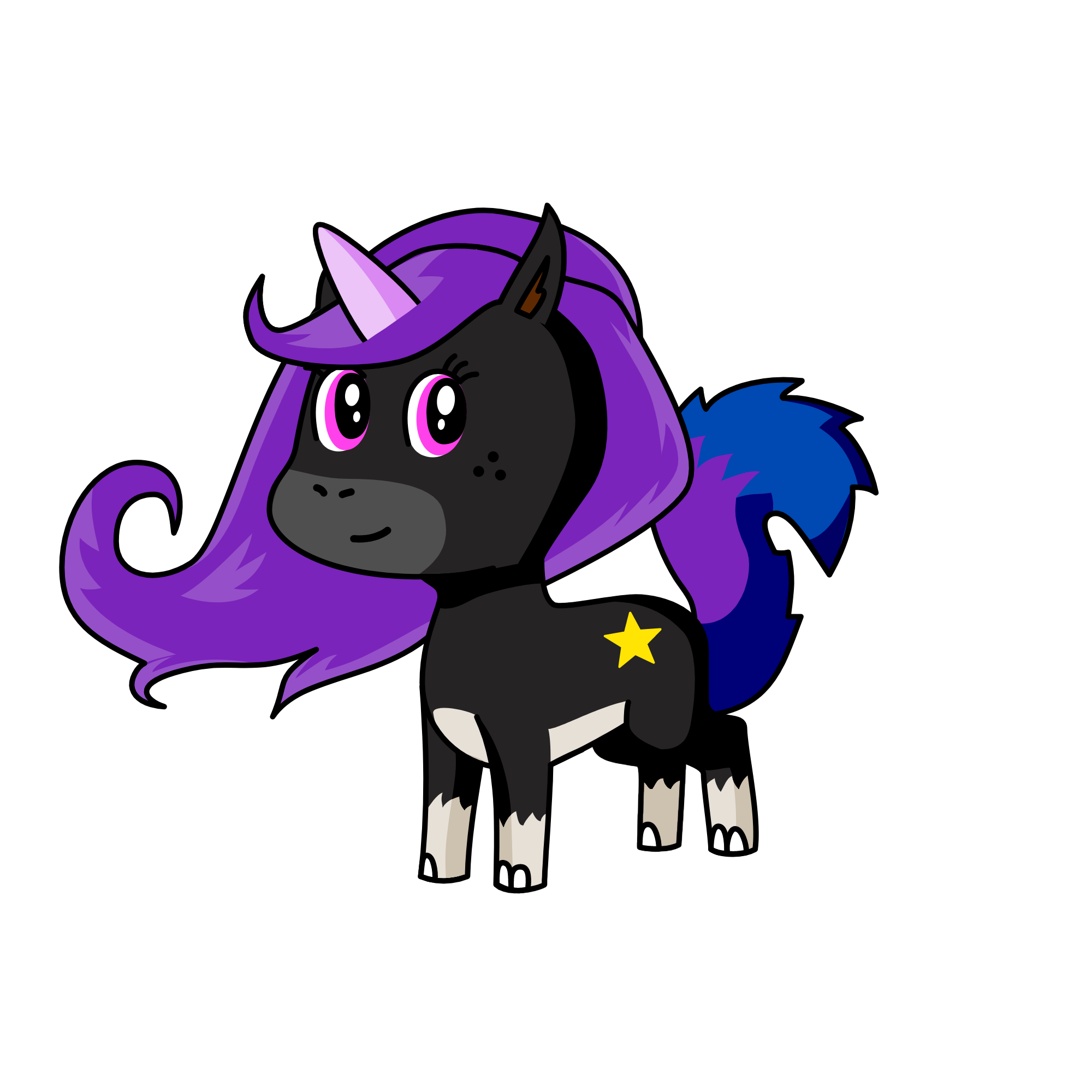 Midnight, the unicorn
