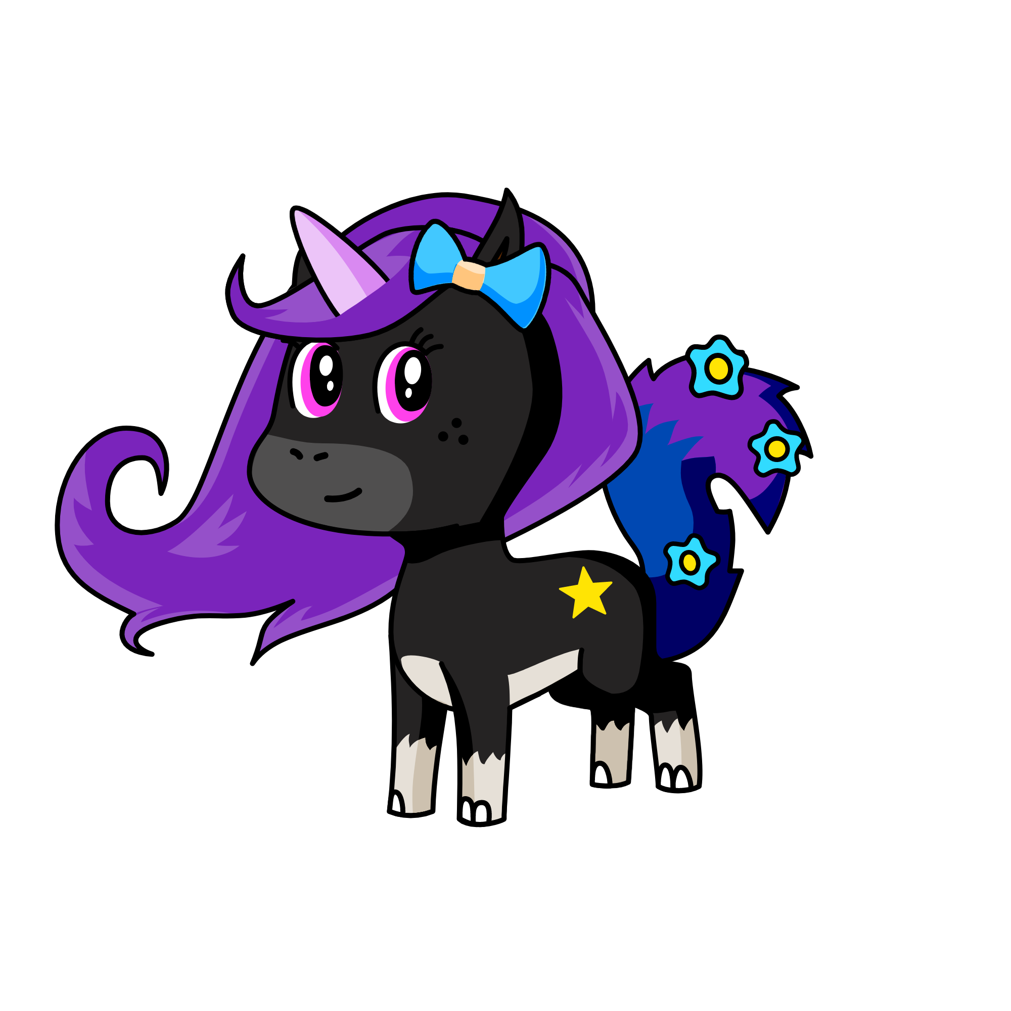 Midnight, the unicorn