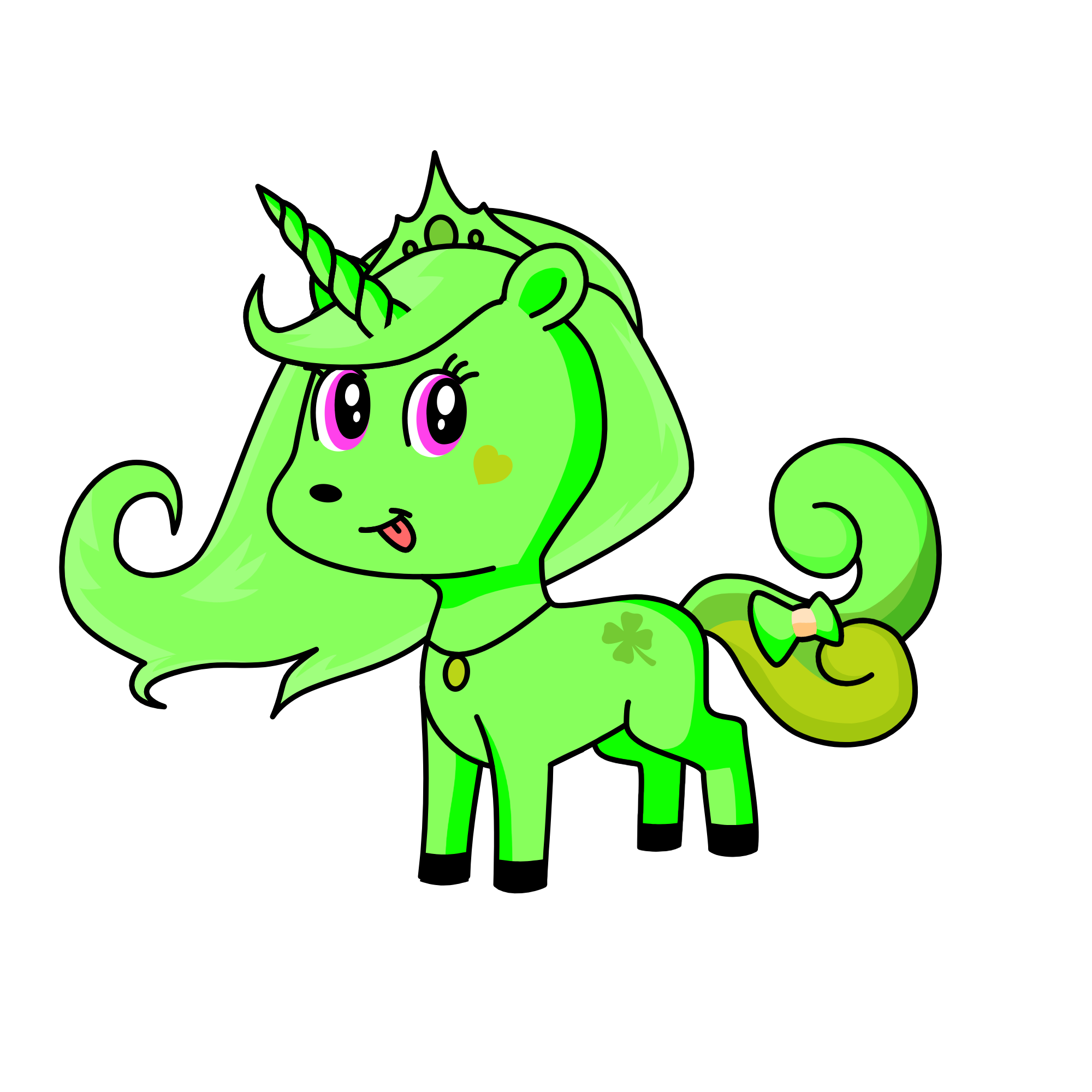 THE LIME QUEEN, the unicorn
