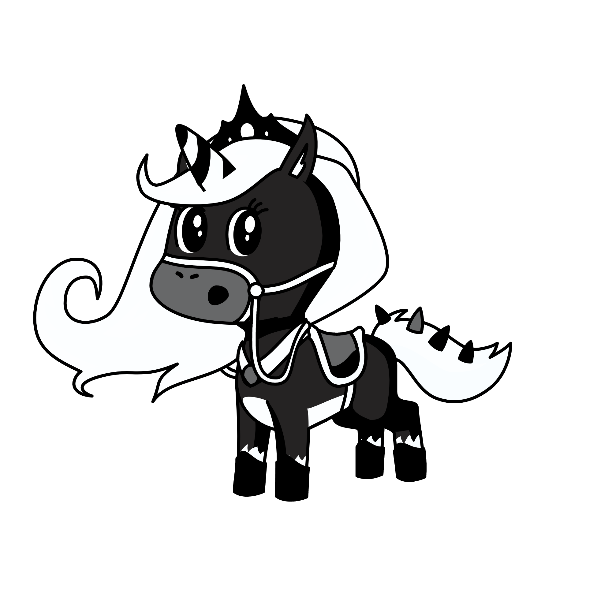 The moon unicorn princess, the unicorn