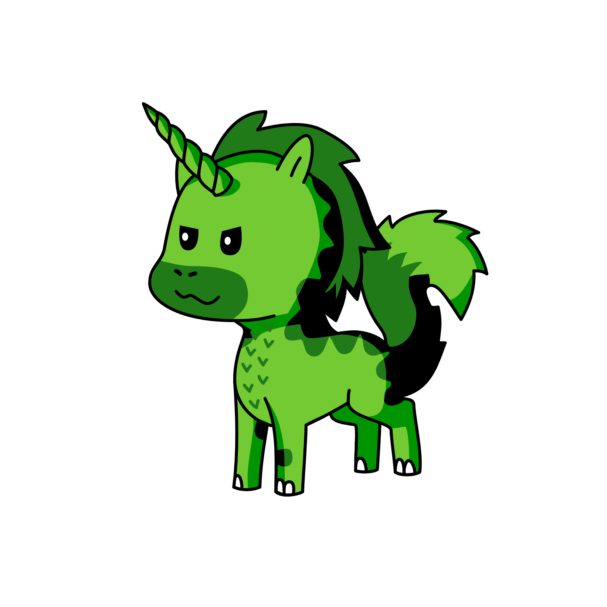 barf dragon thingy, the unicorn
