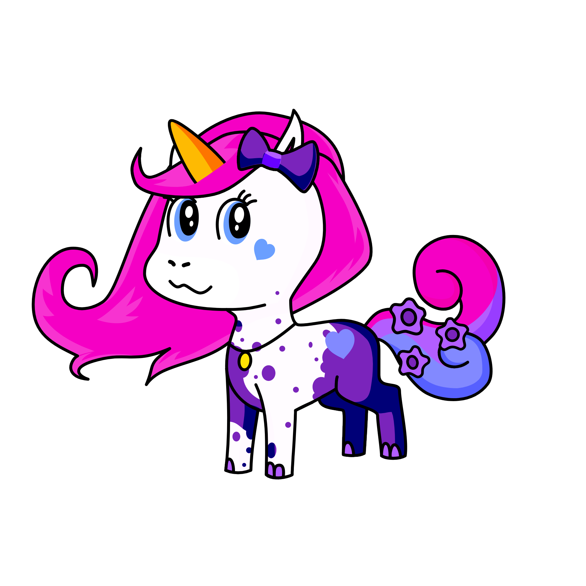 Poppy 💗😍🤩💜💙, the unicorn