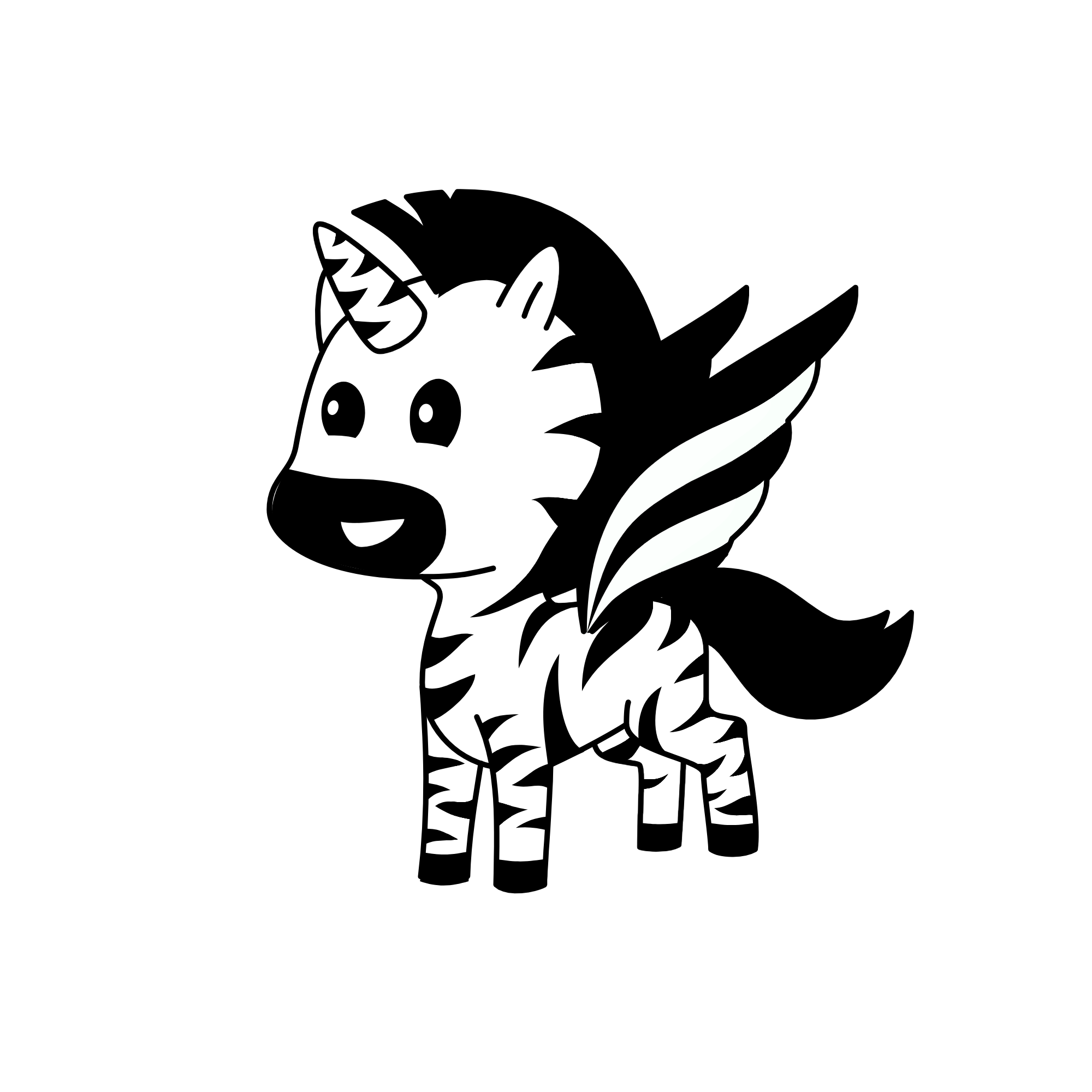 zebra, the unicorn