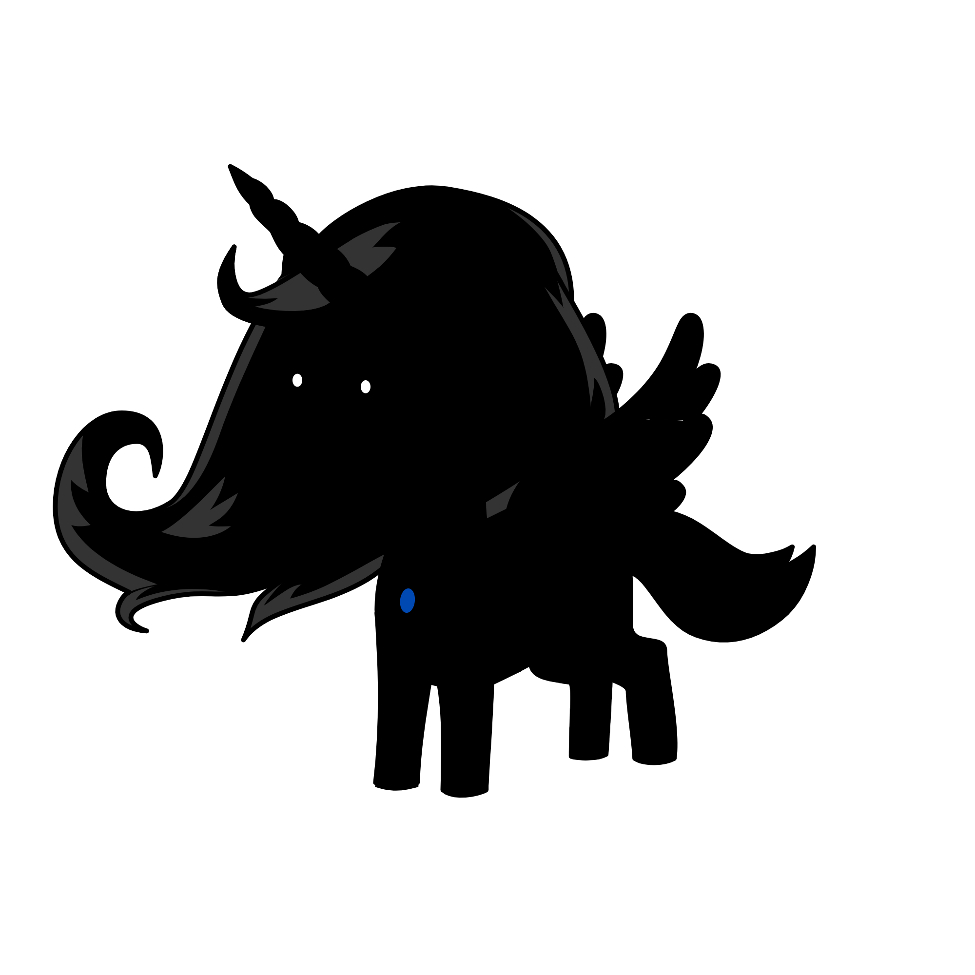 Darky, the unicorn