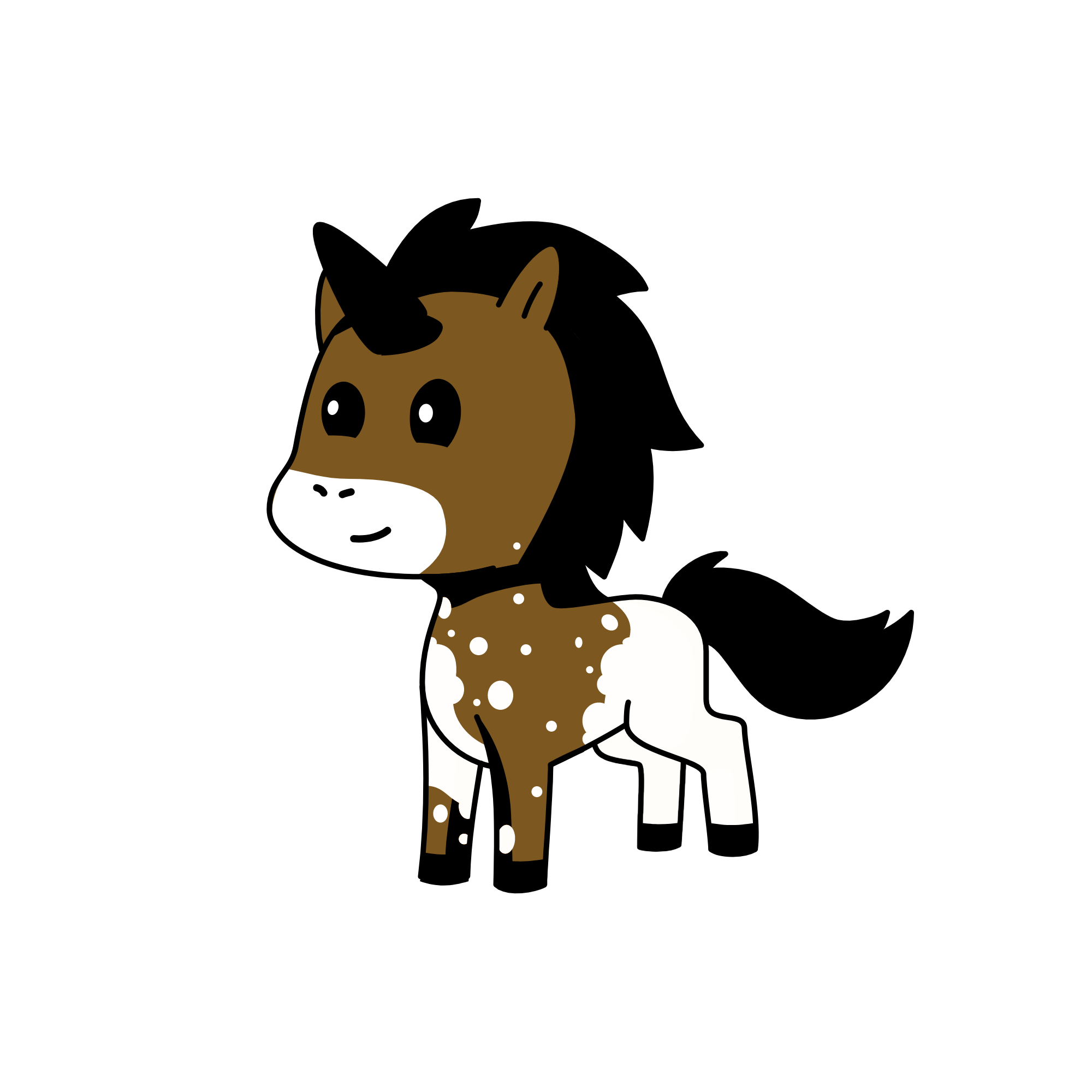 horse, the unicorn