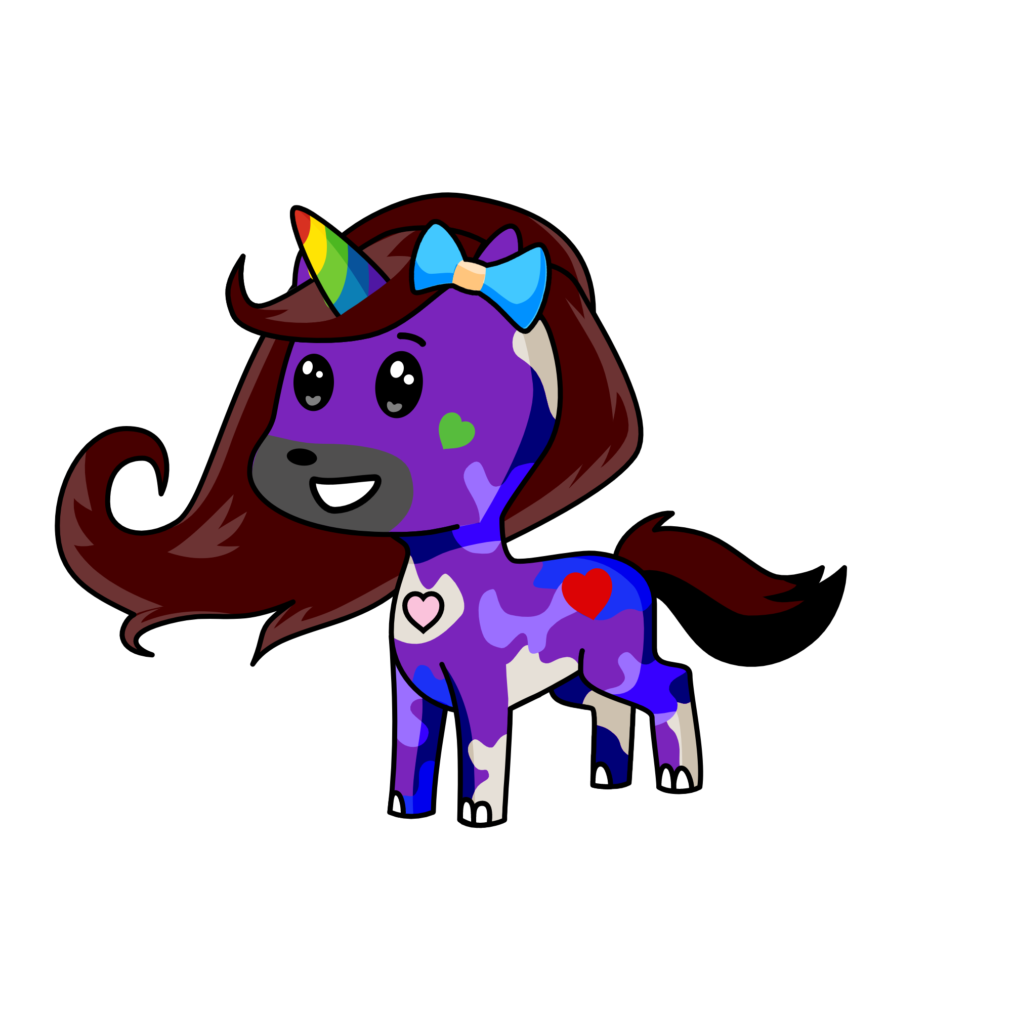 moonlight, the unicorn