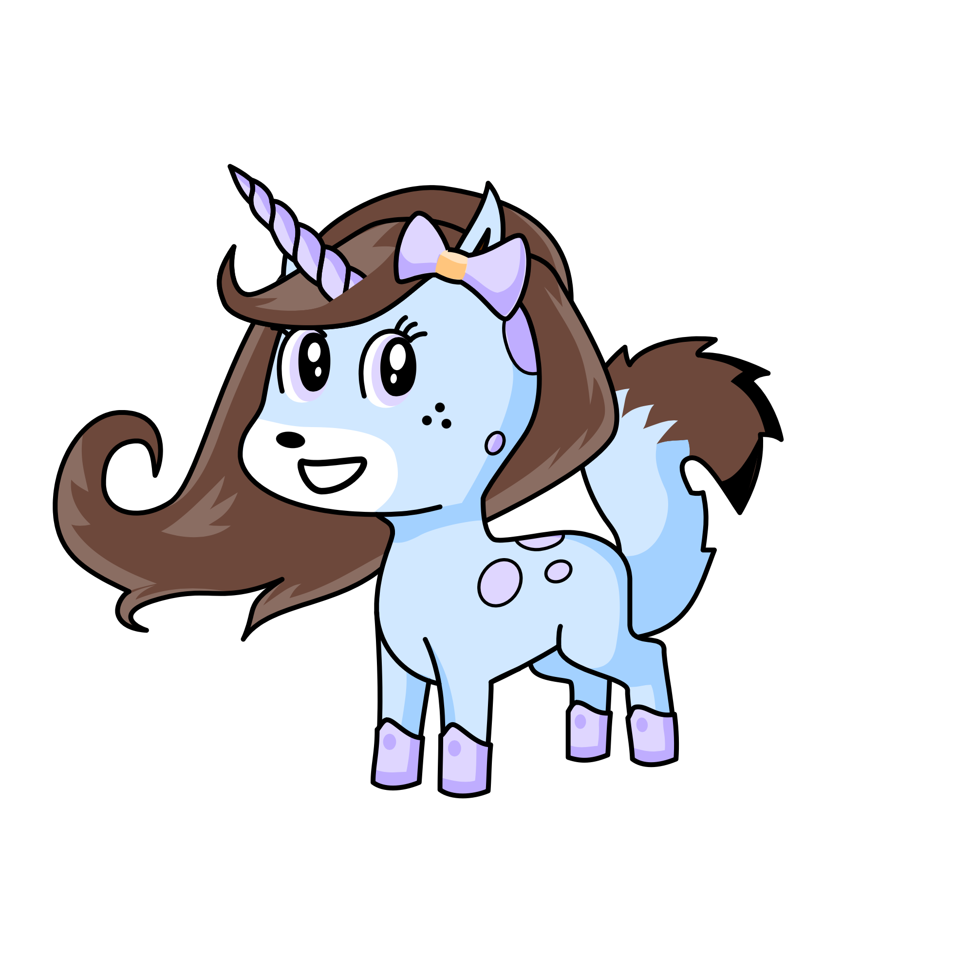Lavender, the unicorn