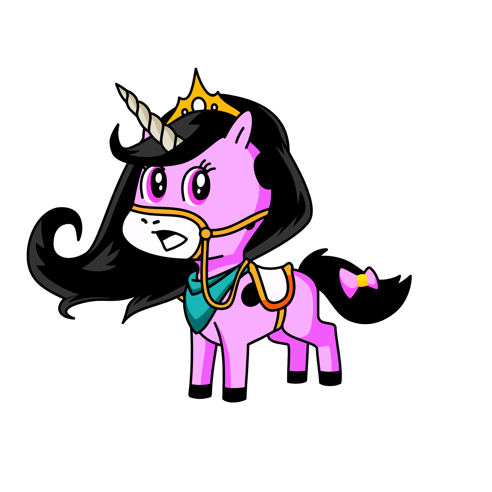 Night princess, the unicorn