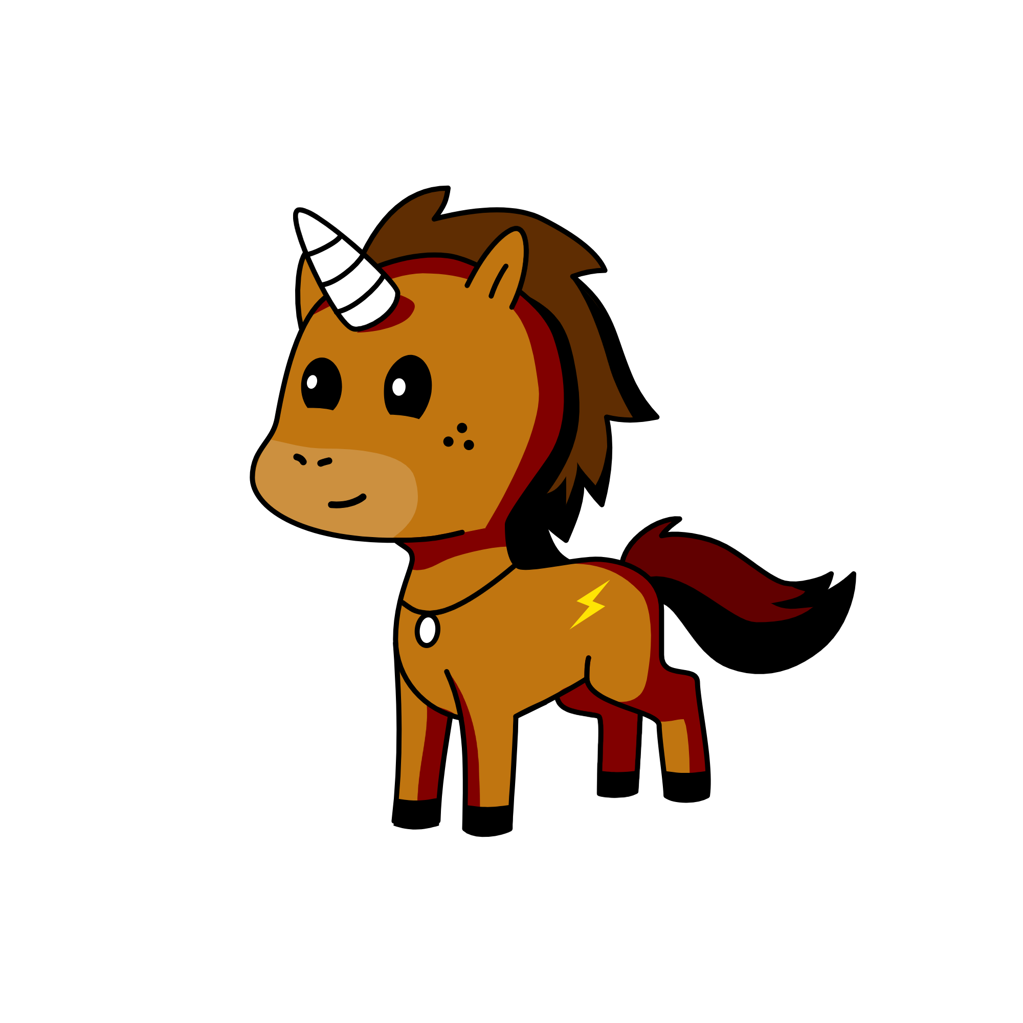 Brownie, the unicorn