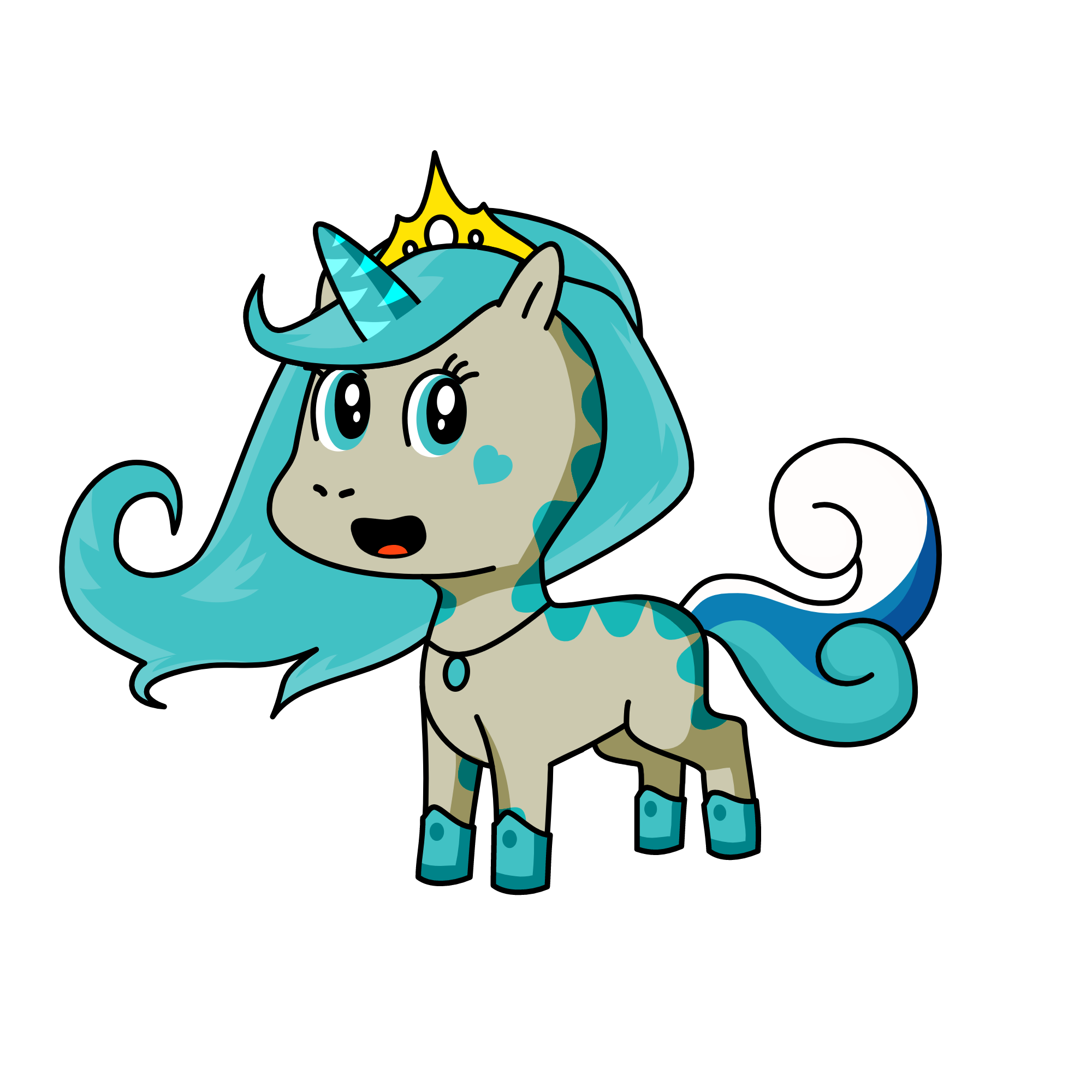 Princess Crystal, the unicorn