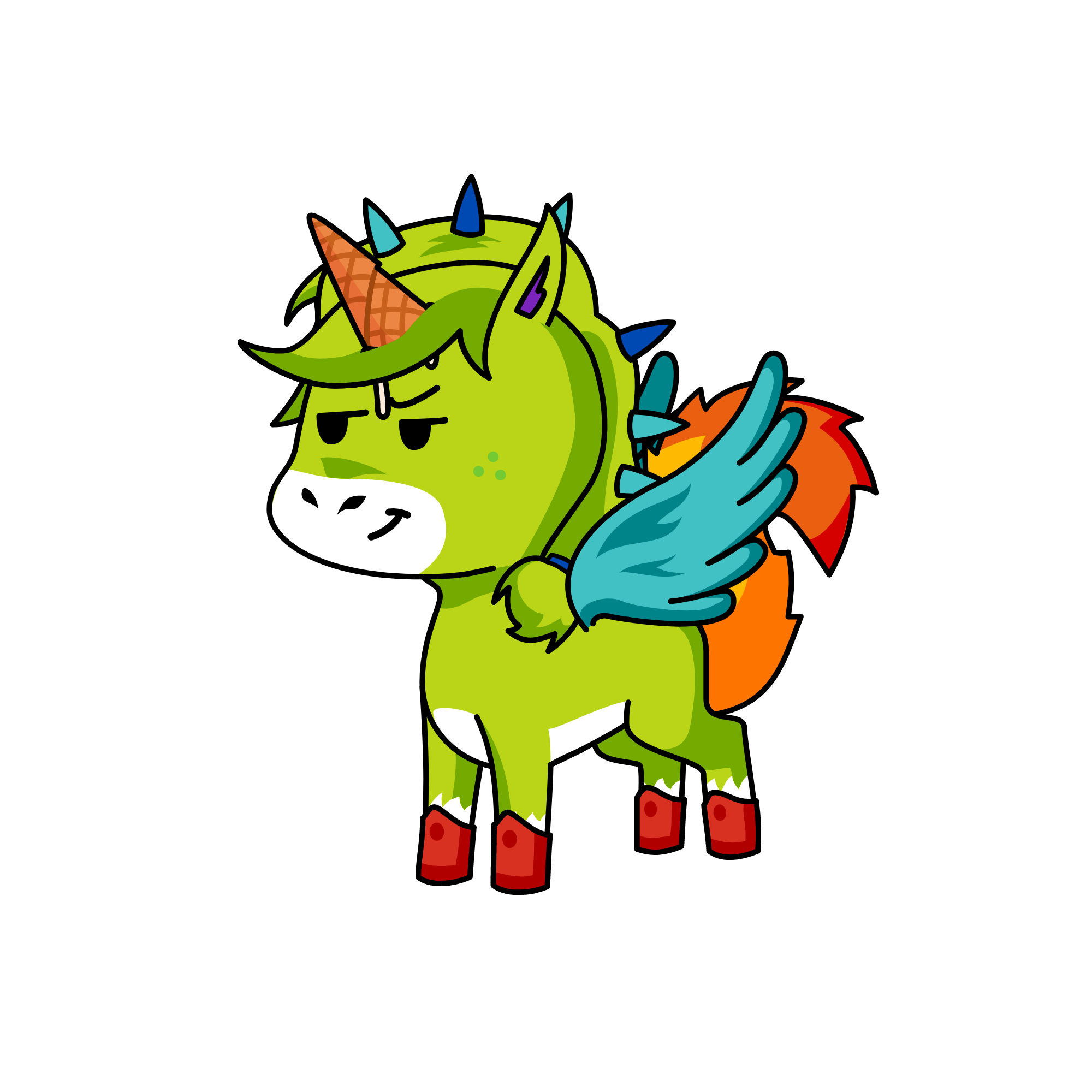 Noır, the unicorn
