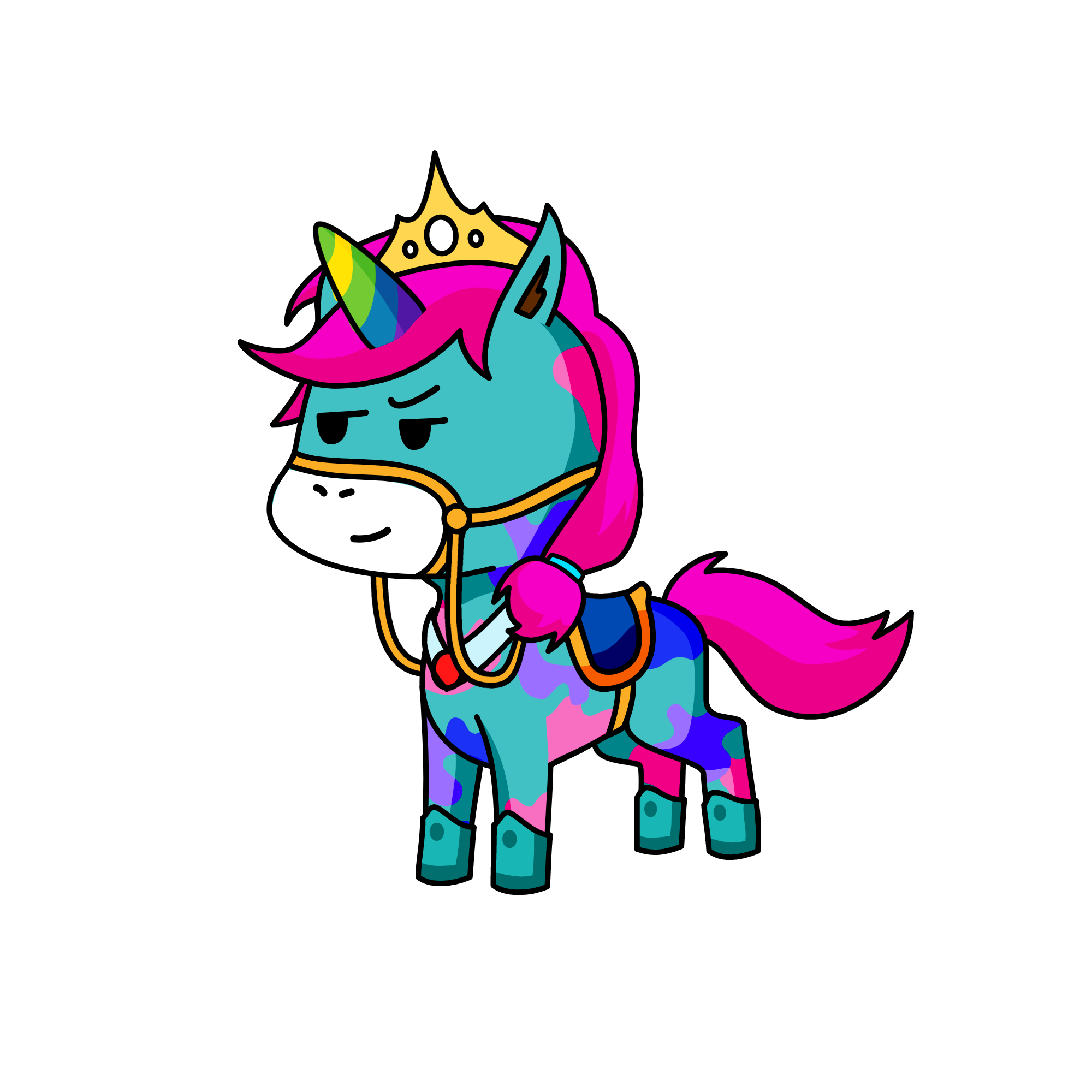 Uni Von Colorful, the unicorn